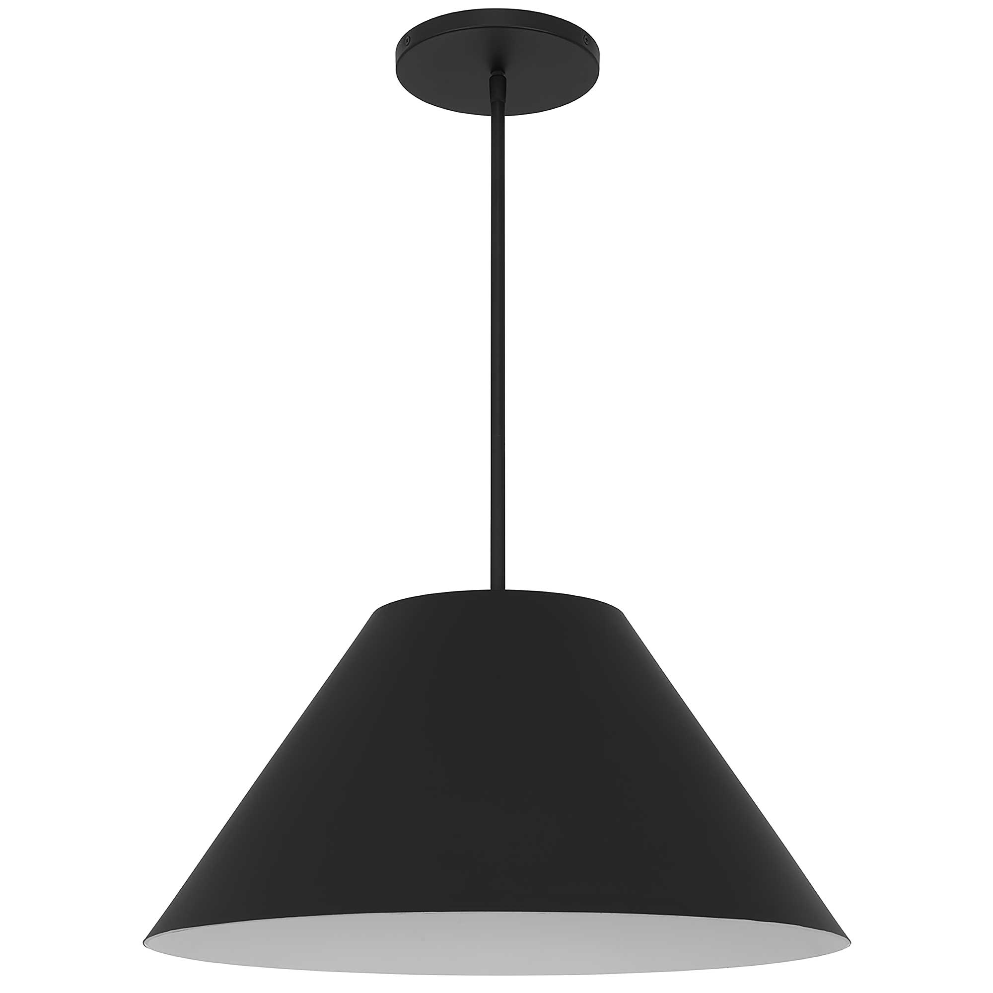 Alteck Jaz 21.875-Inch Black LED Outdoor Pendant Light - AP0078-5CCT-W-BK - Product Image 2