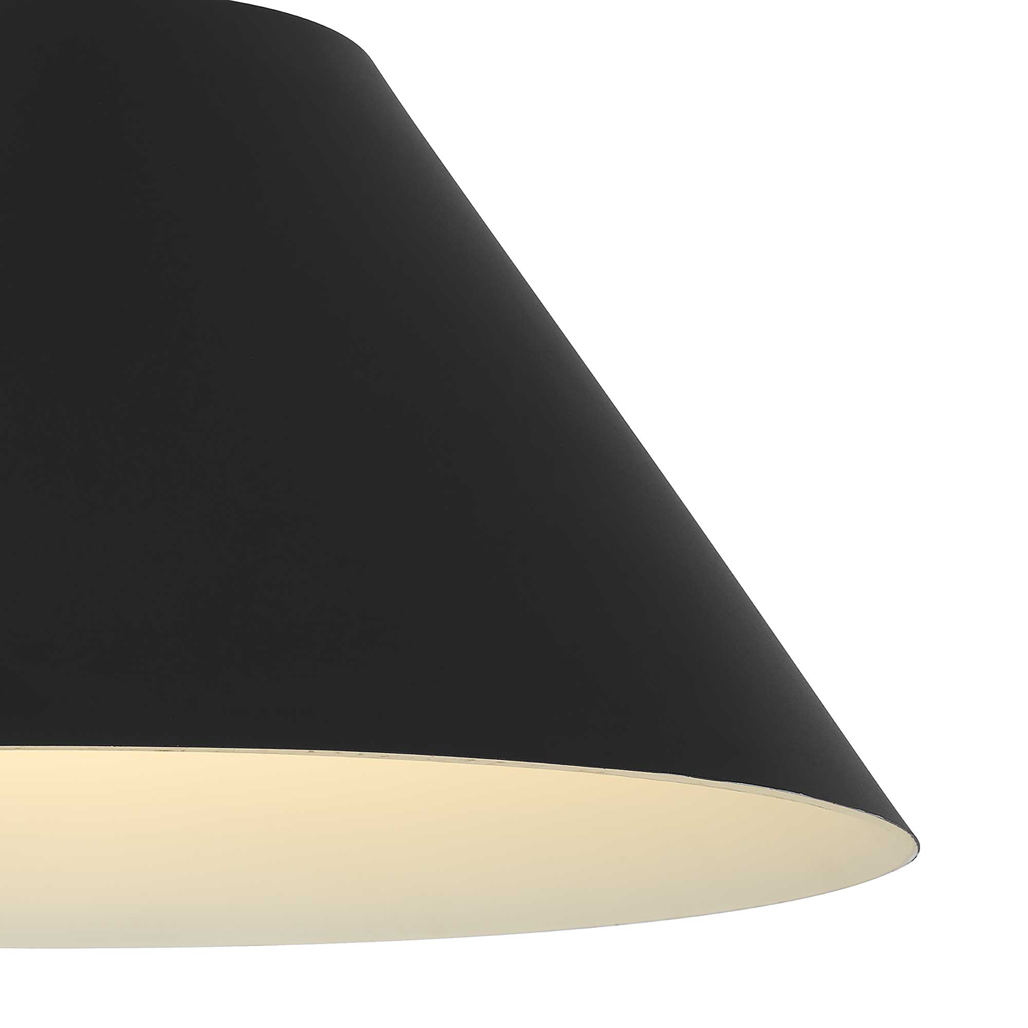 Alteck Jaz 21.875-Inch Black LED Outdoor Pendant Light - AP0078-5CCT-W-BK - Product Image 5