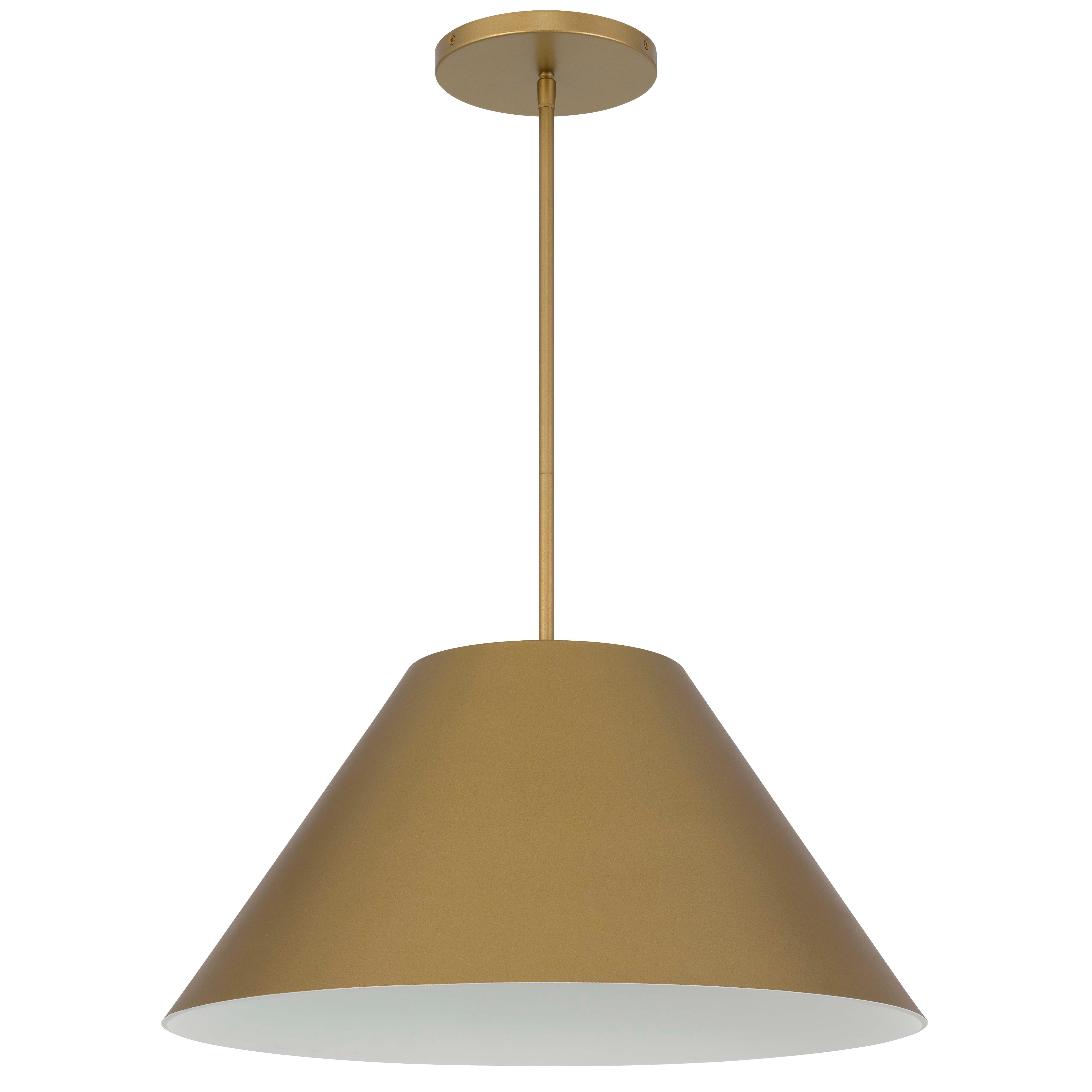 Alteck Jaz 21.875-Inch Painted brass LED Outdoor Pendant Light - AP0078-5CCT-W-PB - Product Image 2