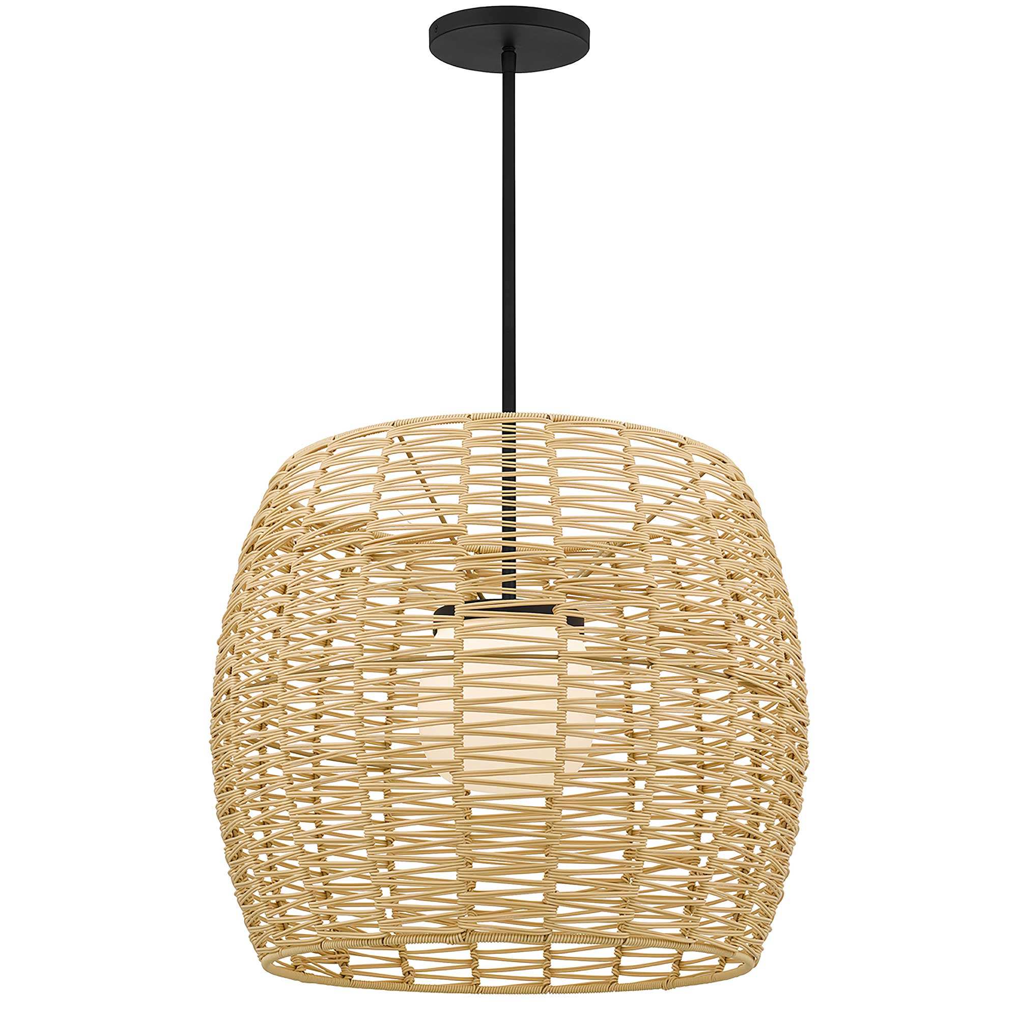Alteck Aruba 24-Inch Black LED Outdoor Pendant Light - AP0151-5CCT-W-BK