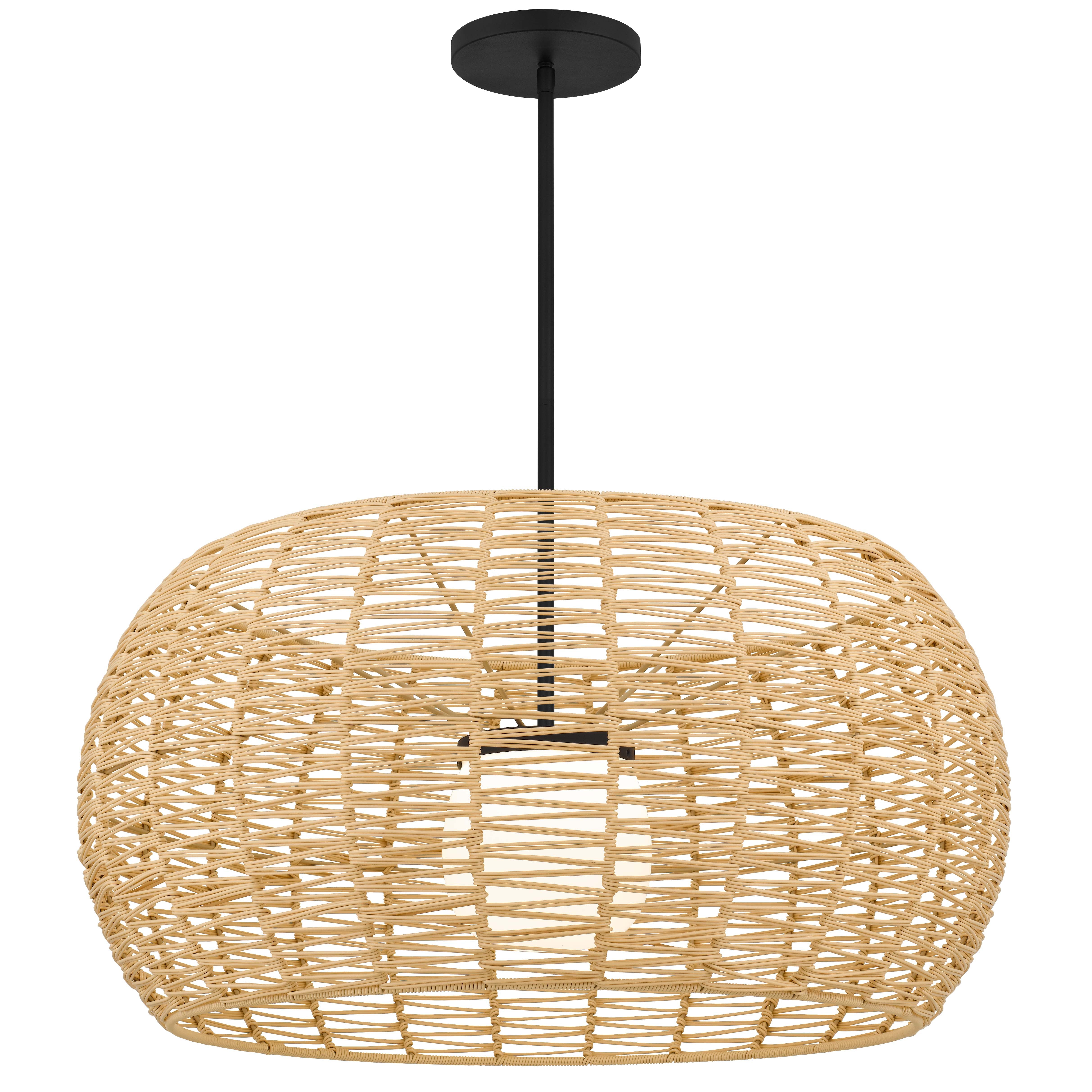 Alteck Aruba 32-Inch Black LED Outdoor Pendant Light - AP0152-5CCT-W-BK