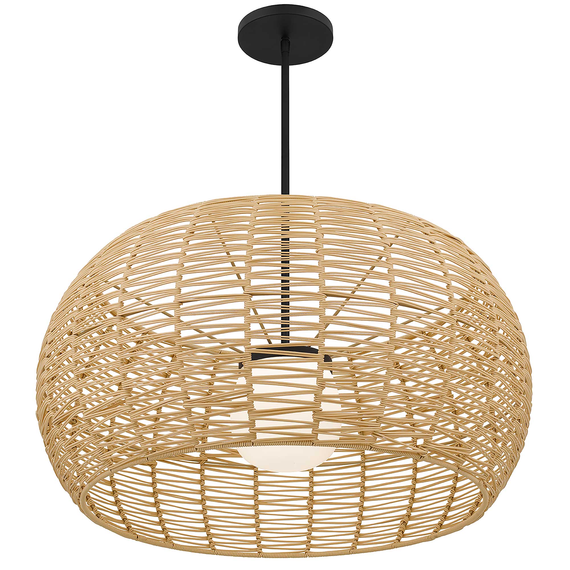 Alteck Aruba 32-Inch Black LED Outdoor Pendant Light - AP0152-5CCT-W-BK - Product Image 4