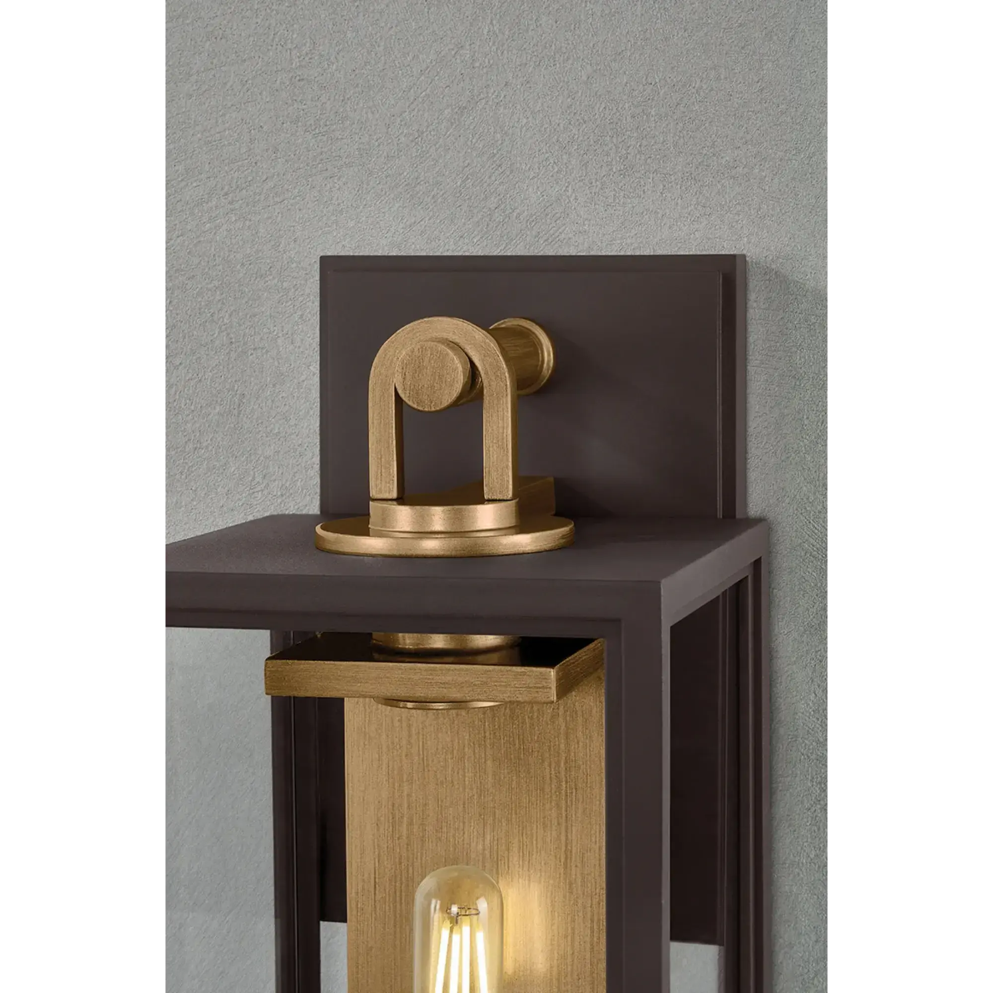 Troy Lighting Arnold 14.75-Inch Outdoor Wall Sconce - Patina Brass - Wet Rated - B6515-PBR/TBZ Troy Lighting