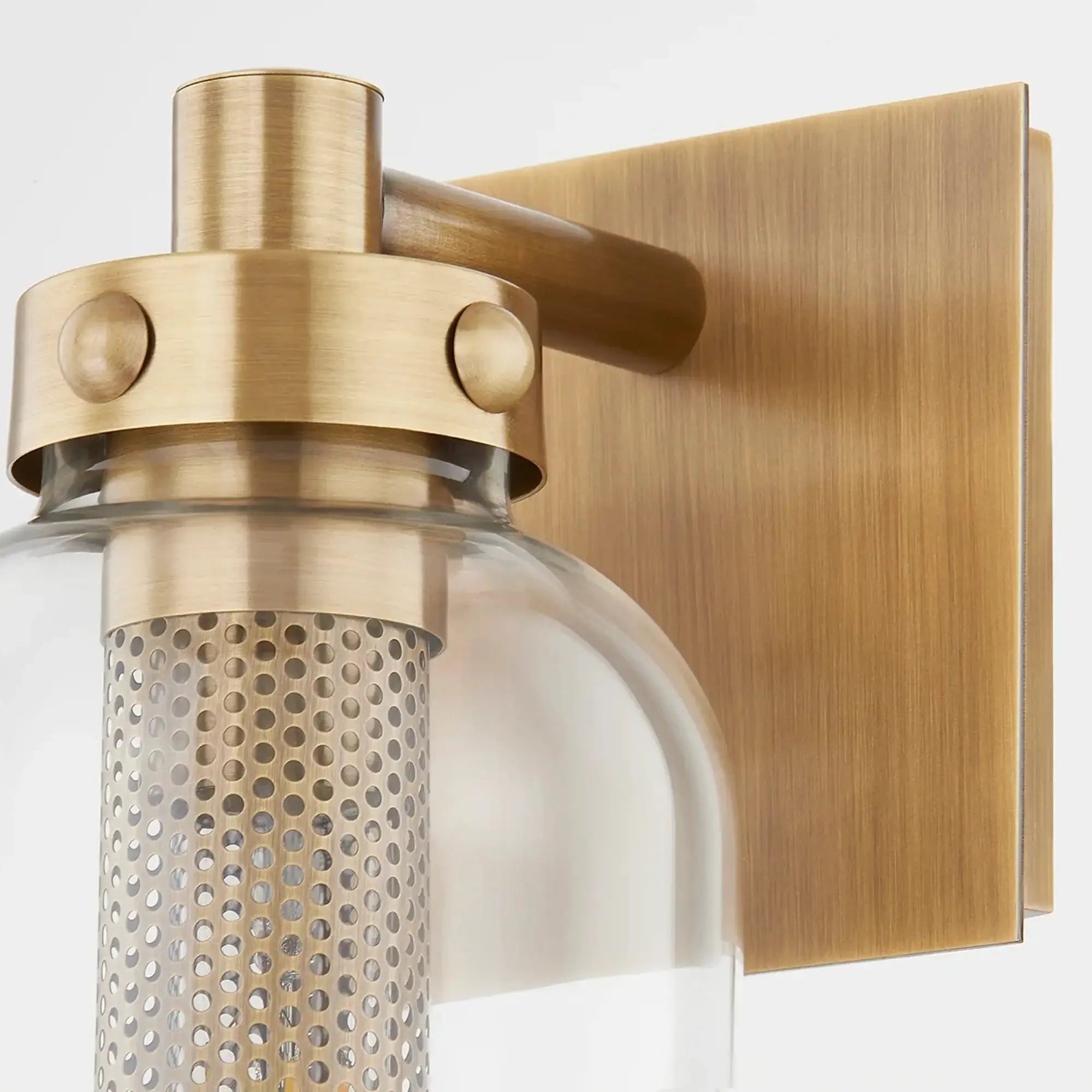 Troy Lighting Atwater 13-Inch Outdoor Wall Sconce - Patina Brass - Wet Rated - B7034-PBR Troy Lighting