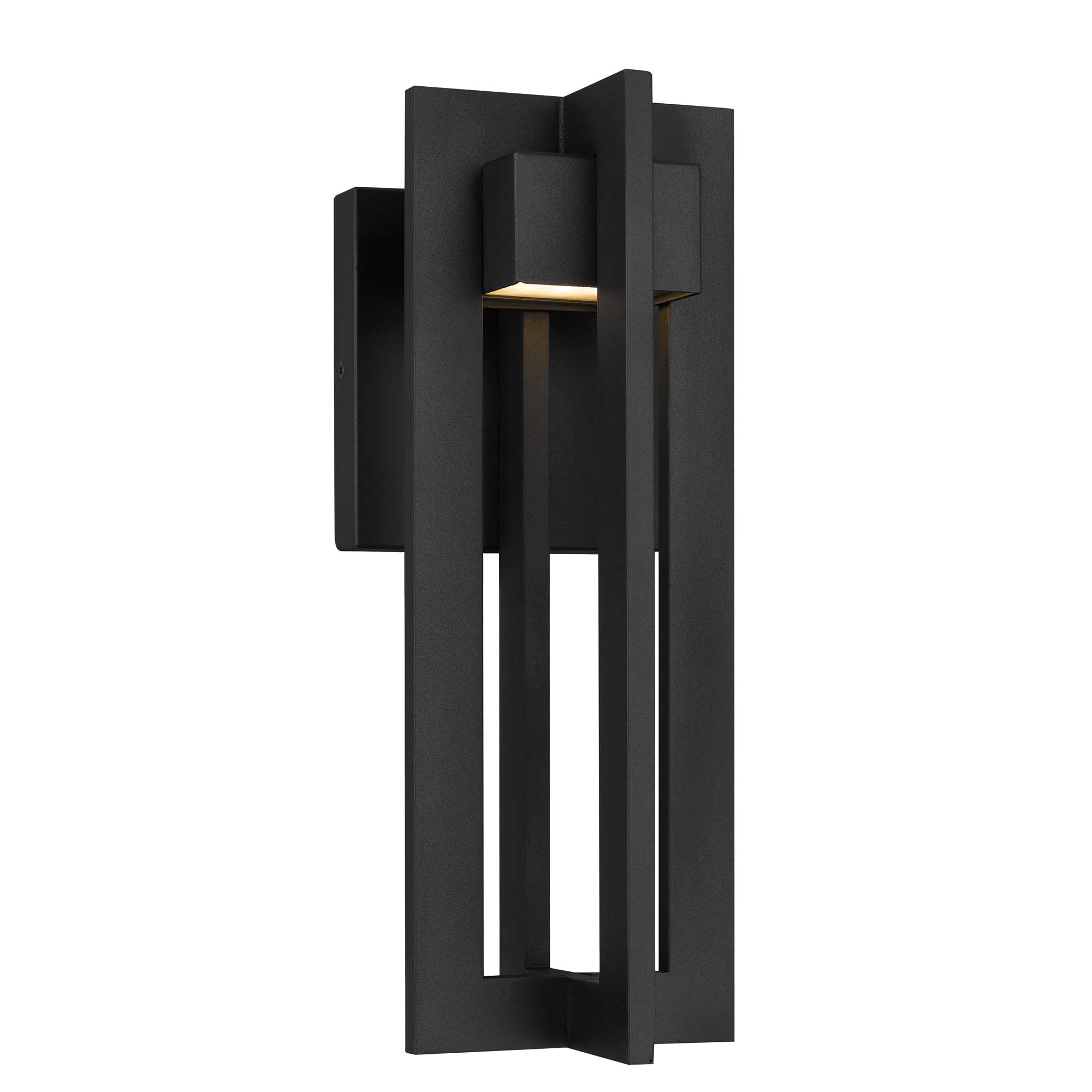 Alteck 4 Bar 13-Inch Black 3-CCT LED Outdoor Wall Light - AW0001-3CCT-W-BK