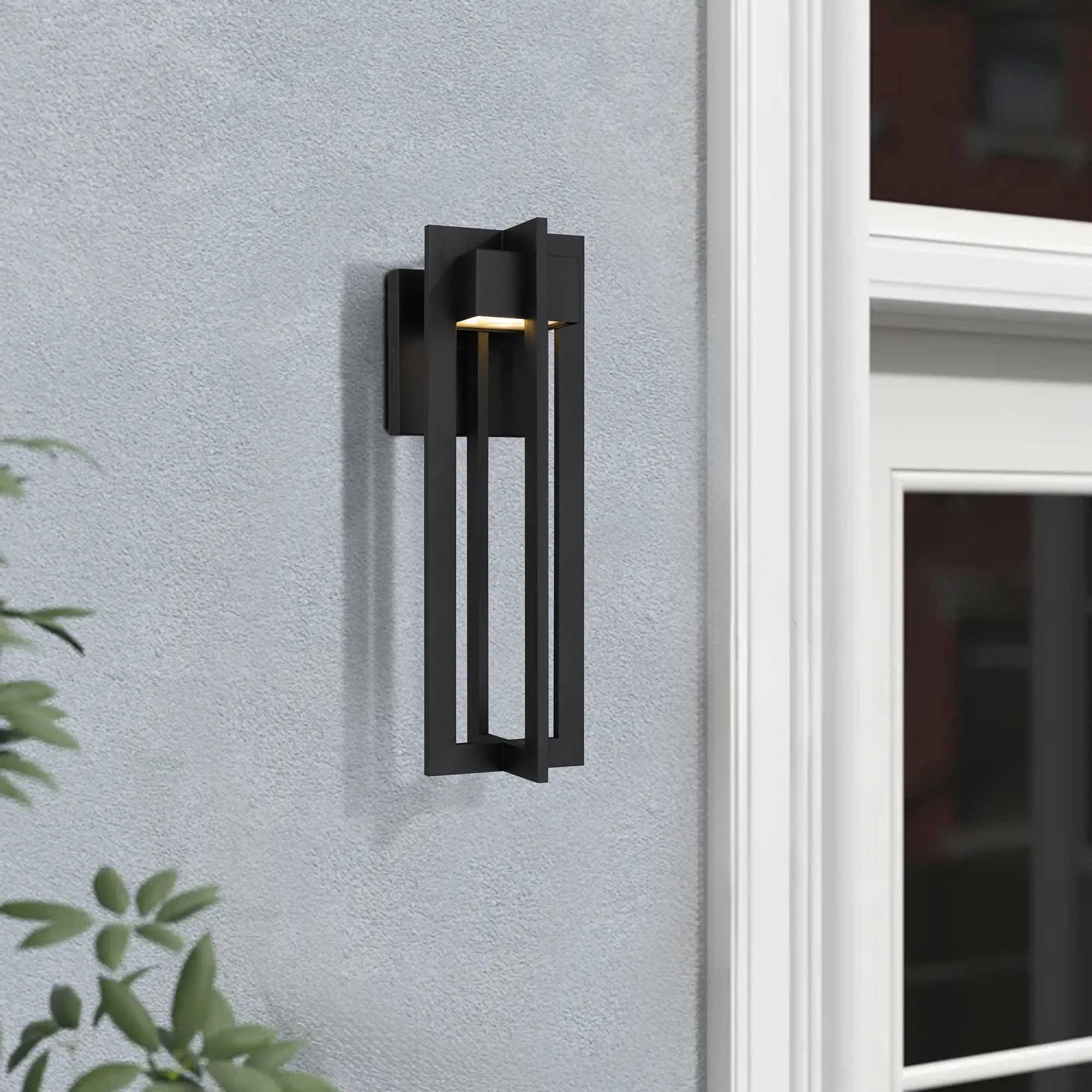 Alteck 4 Bar 18-Inch Black 3-CCT LED Outdoor Wall Light - Wet Rated - AW0002-3CCT-W-BK Alteck