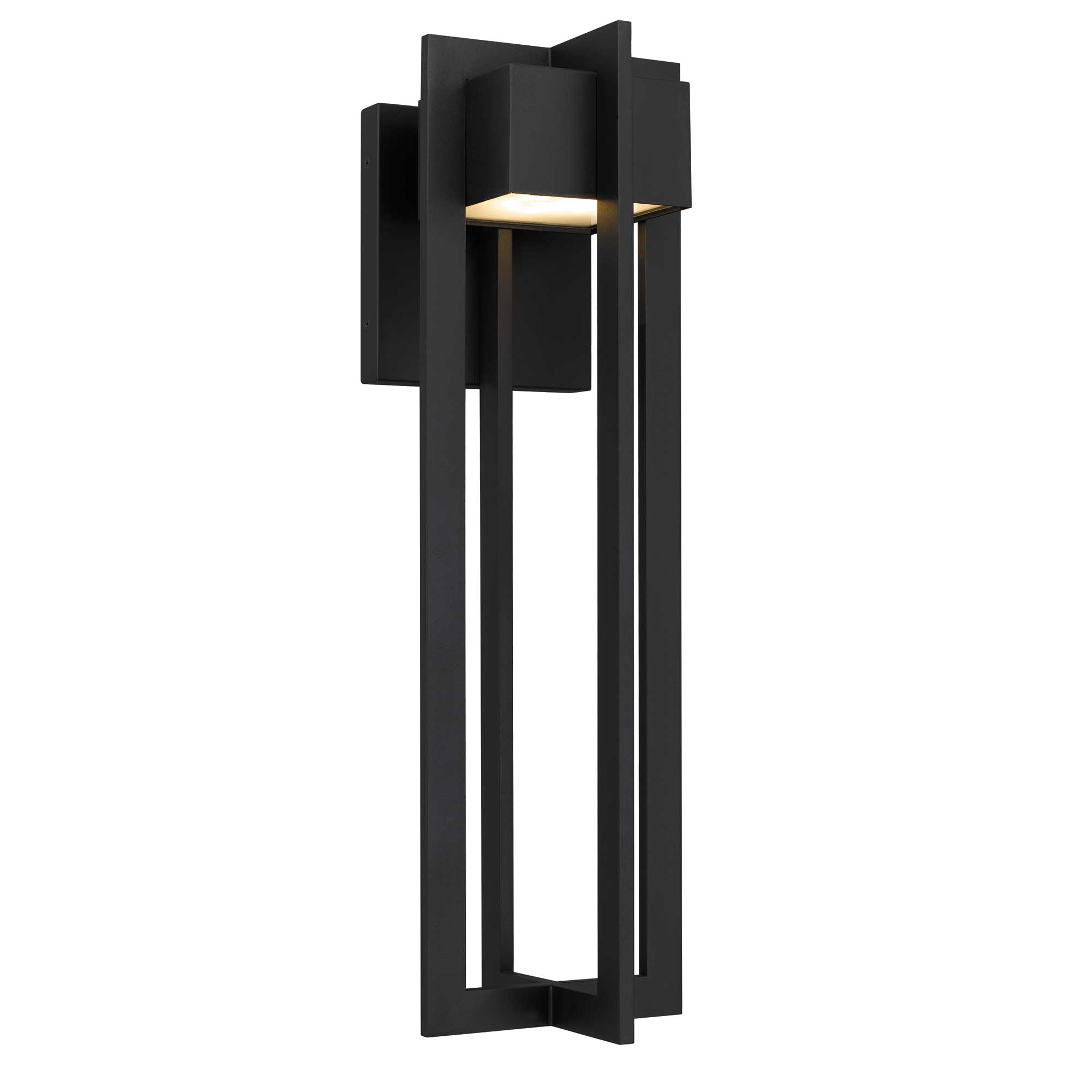 Alteck 4 Bar 23-Inch Black 3-CCT LED Outdoor Wall Light - AW0004-3CCT-W-BK
