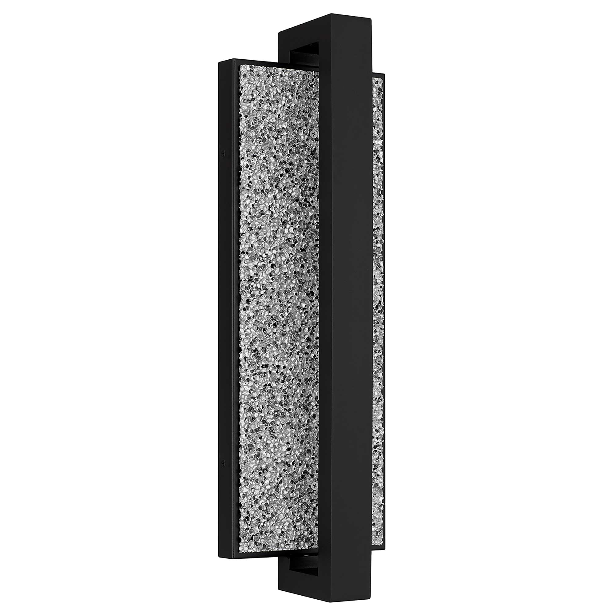 Alteck Seafoam 19-Inch Black 3-CCT LED Outdoor Wall Light - AW0005-3CCT-W-BK - Product Image 2