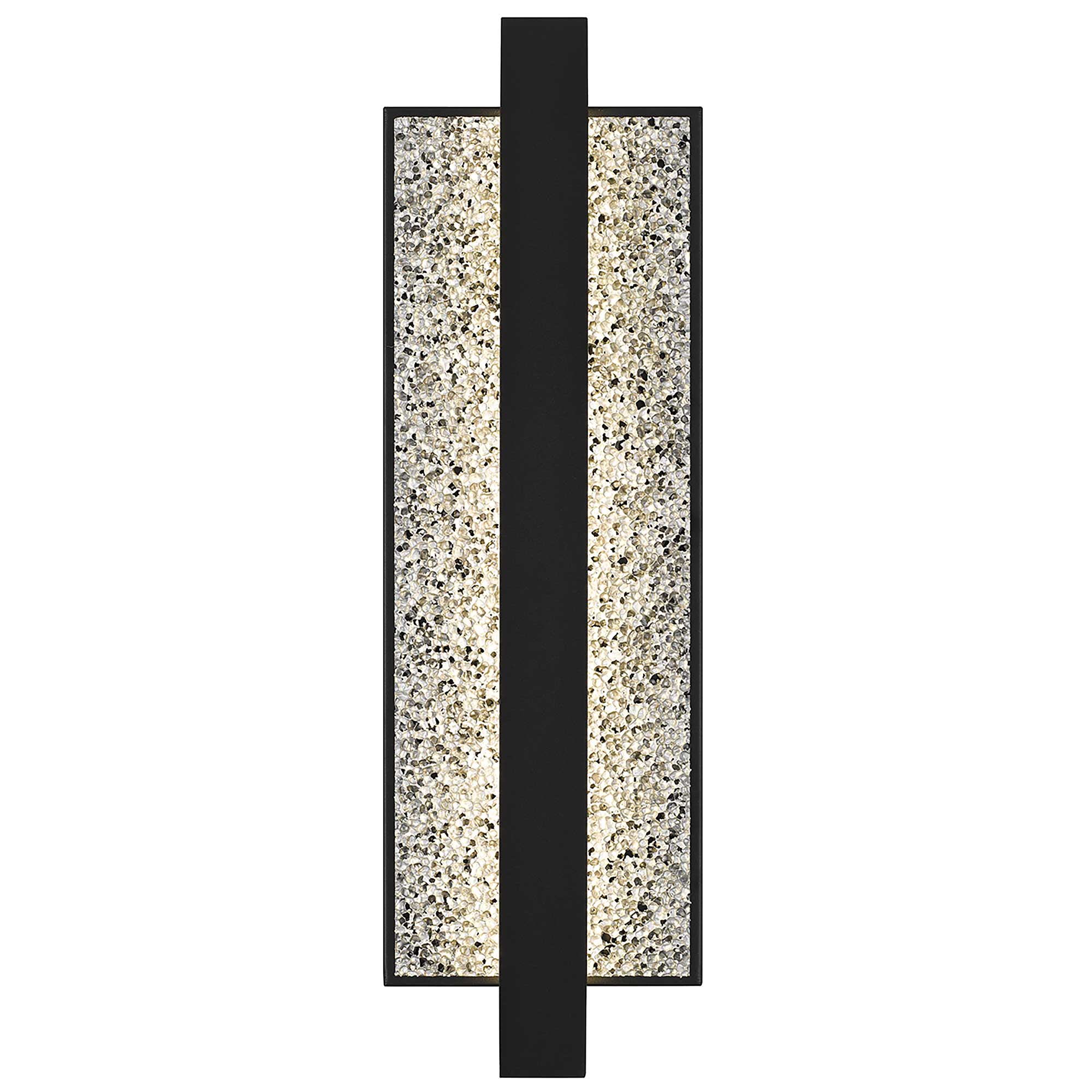 Alteck Seafoam 19-Inch Black 3-CCT LED Outdoor Wall Light - AW0005-3CCT-W-BK - Product Image 3