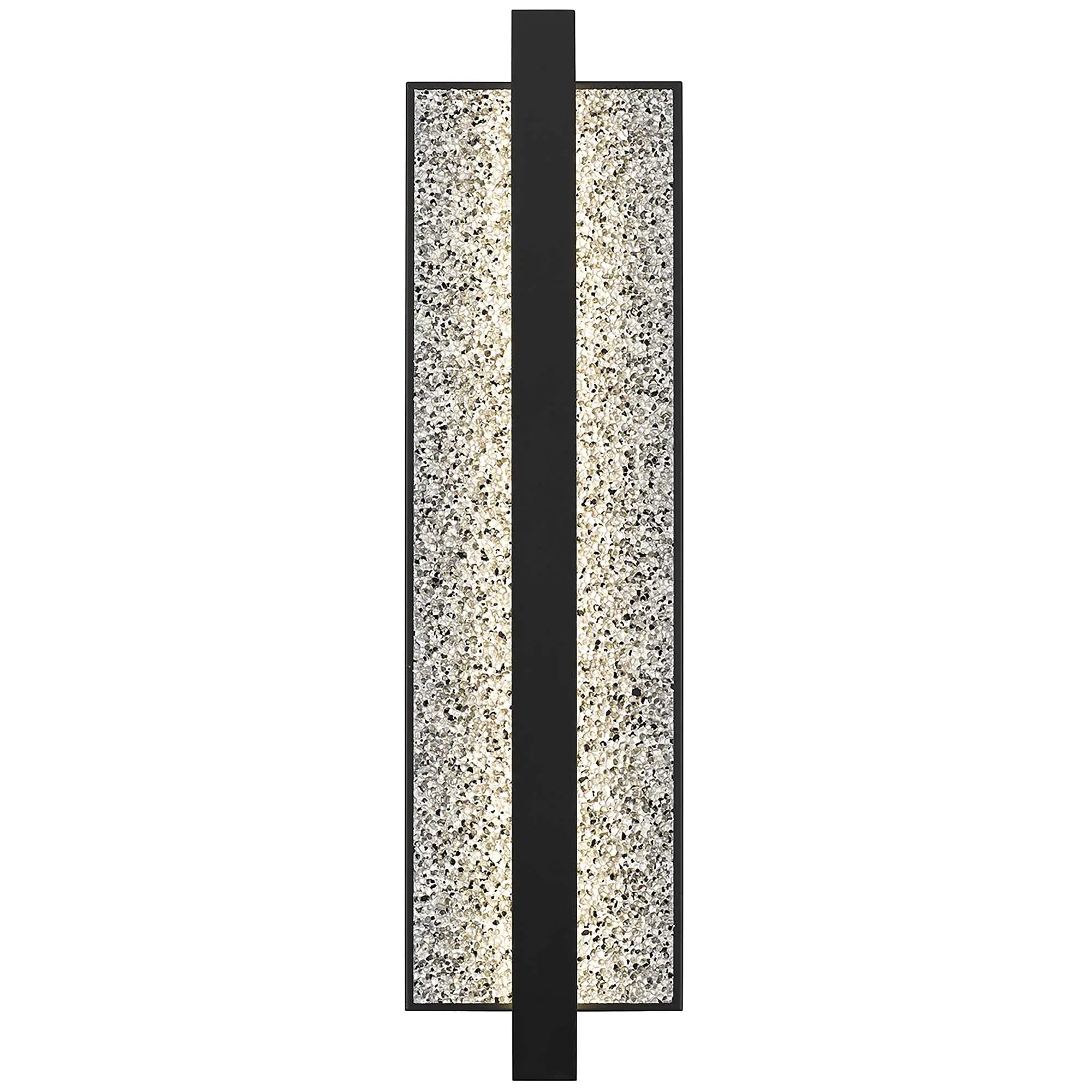 Alteck Seafoam 26-Inch Black 3-CCT LED Outdoor Wall Light - AW0006-3CCT-W-BK - Product Image 3