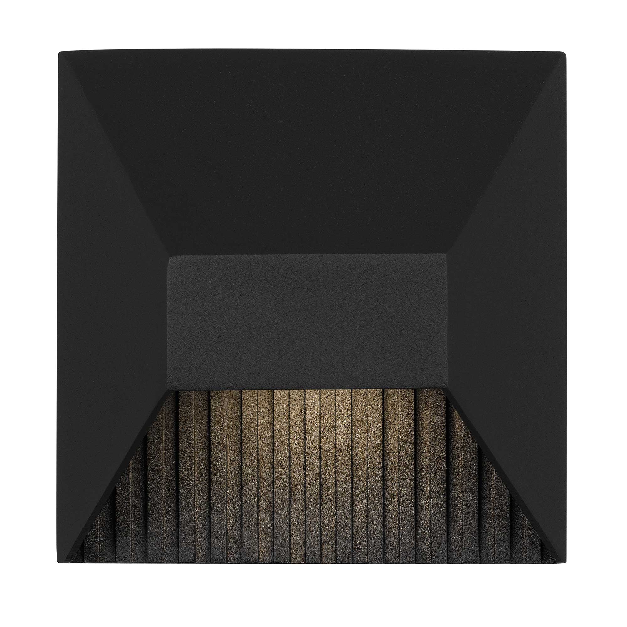 Alteck Ribbed 5.125-Inch Black 3-CCT LED Outdoor Wall Light - AW0008-3CCT-W-BK - Product Image 3
