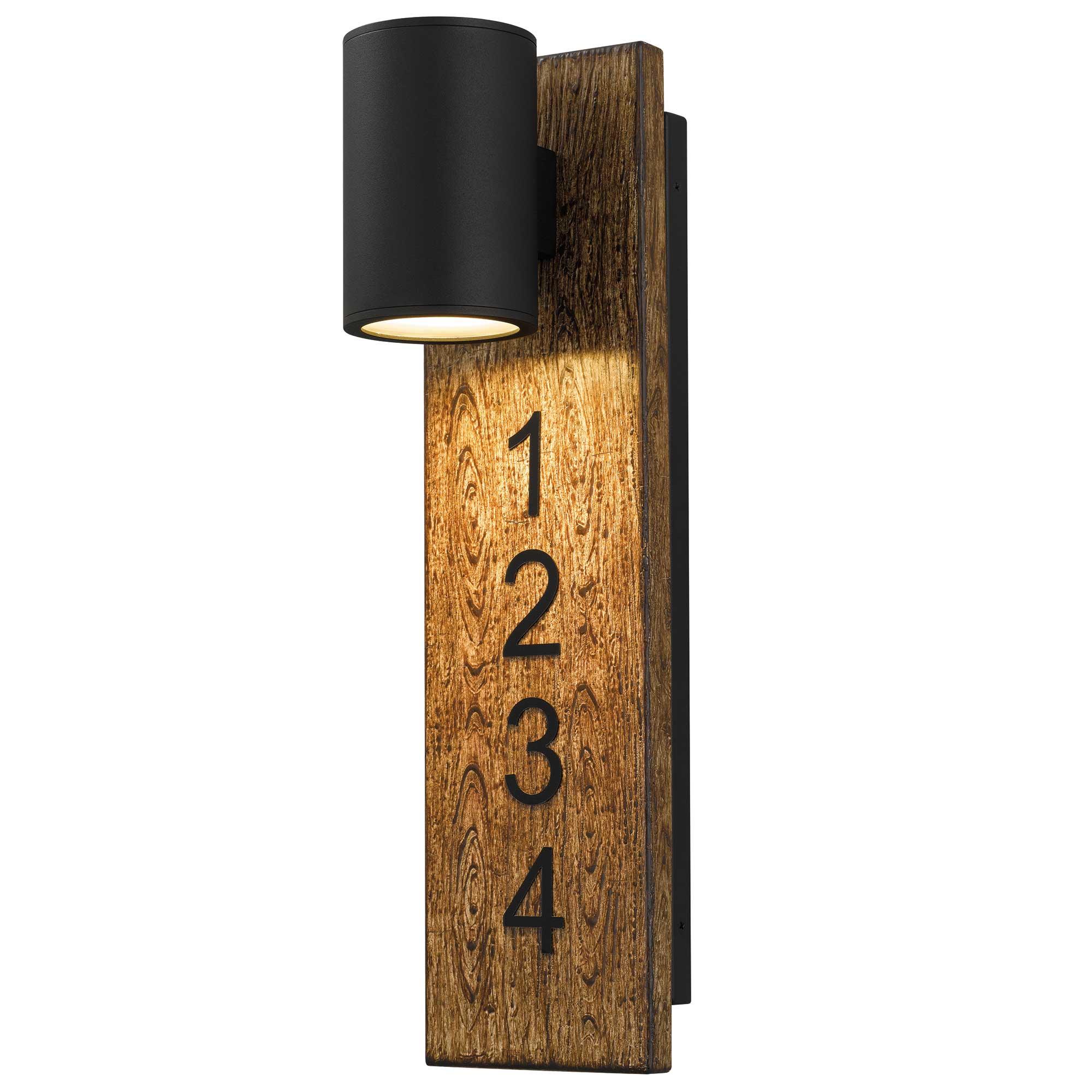 Alteck Woodone 19-Inch Black 3-CCT LED Outdoor Wall Light - AW0010-3CCT-W-BK