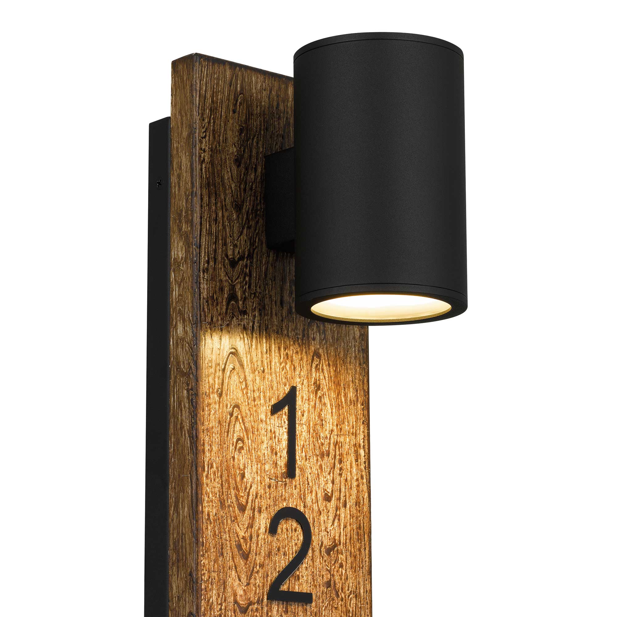 Alteck Woodone 19-Inch Black 3-CCT LED Outdoor Wall Light - AW0010-3CCT-W-BK - Product Image 5