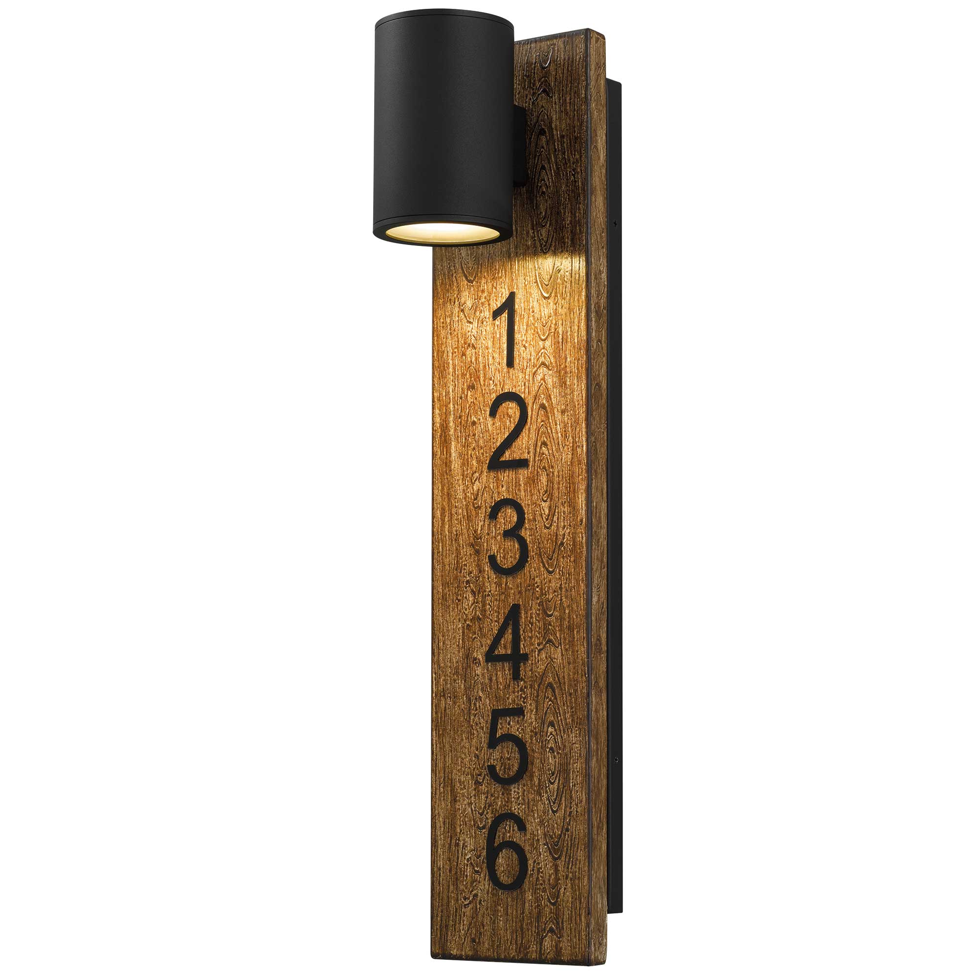 Alteck Woodone 26-Inch Black 3-CCT LED Outdoor Wall Light - AW0011-3CCT-W-BK