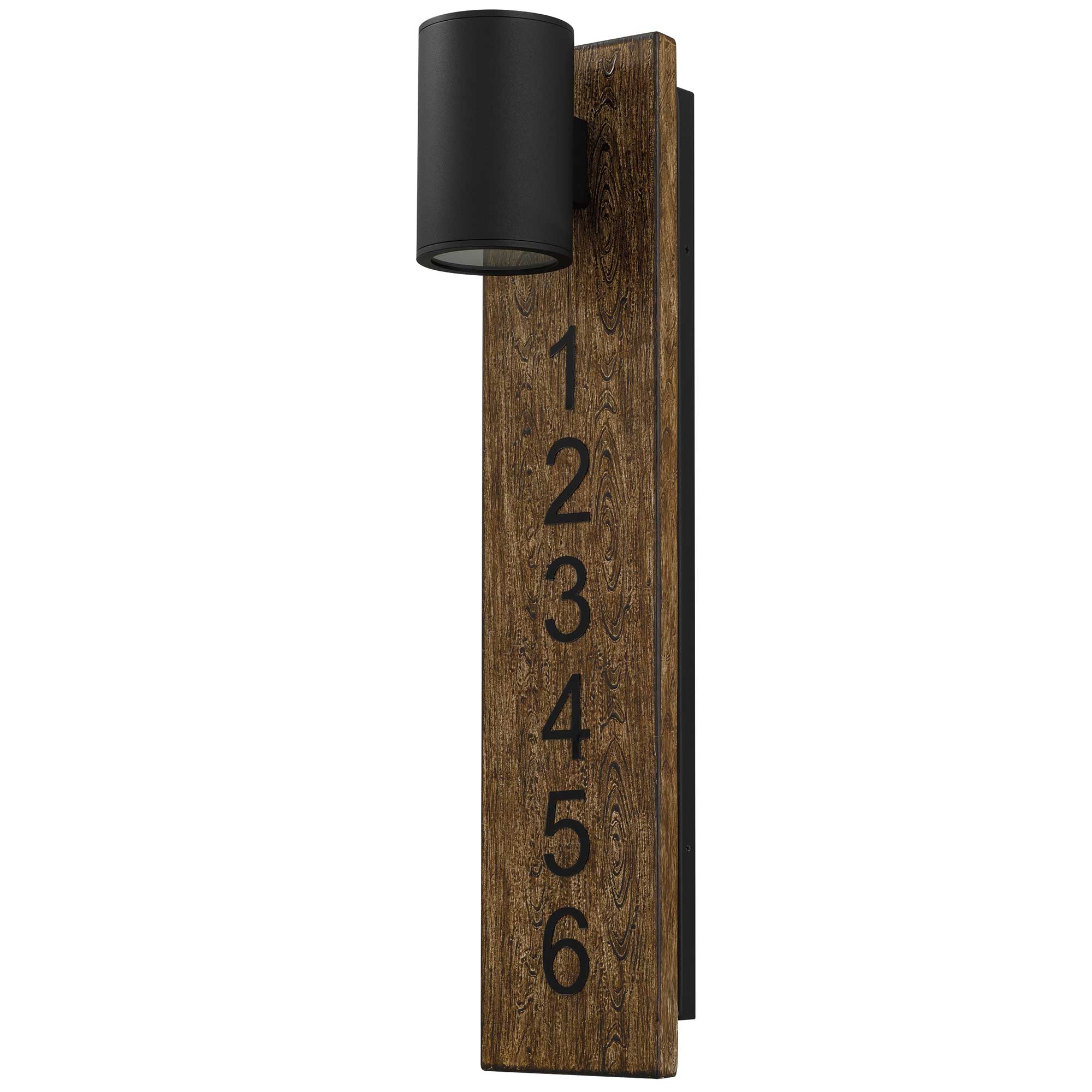Alteck Woodone 26-Inch Black 3-CCT LED Outdoor Wall Light - AW0011-3CCT-W-BK - Product Image 2