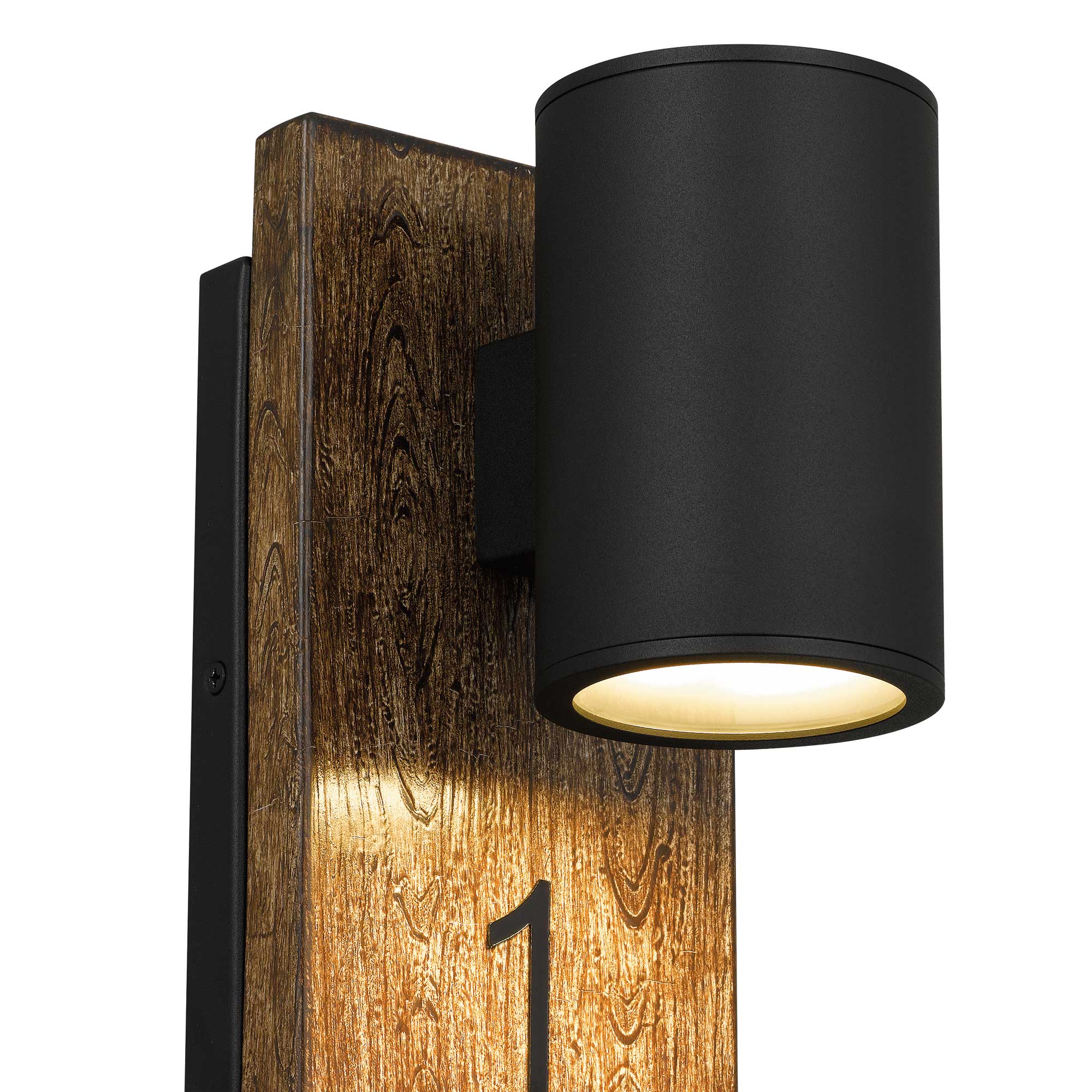 Alteck Woodone 26-Inch Black 3-CCT LED Outdoor Wall Light - AW0011-3CCT-W-BK - Product Image 5