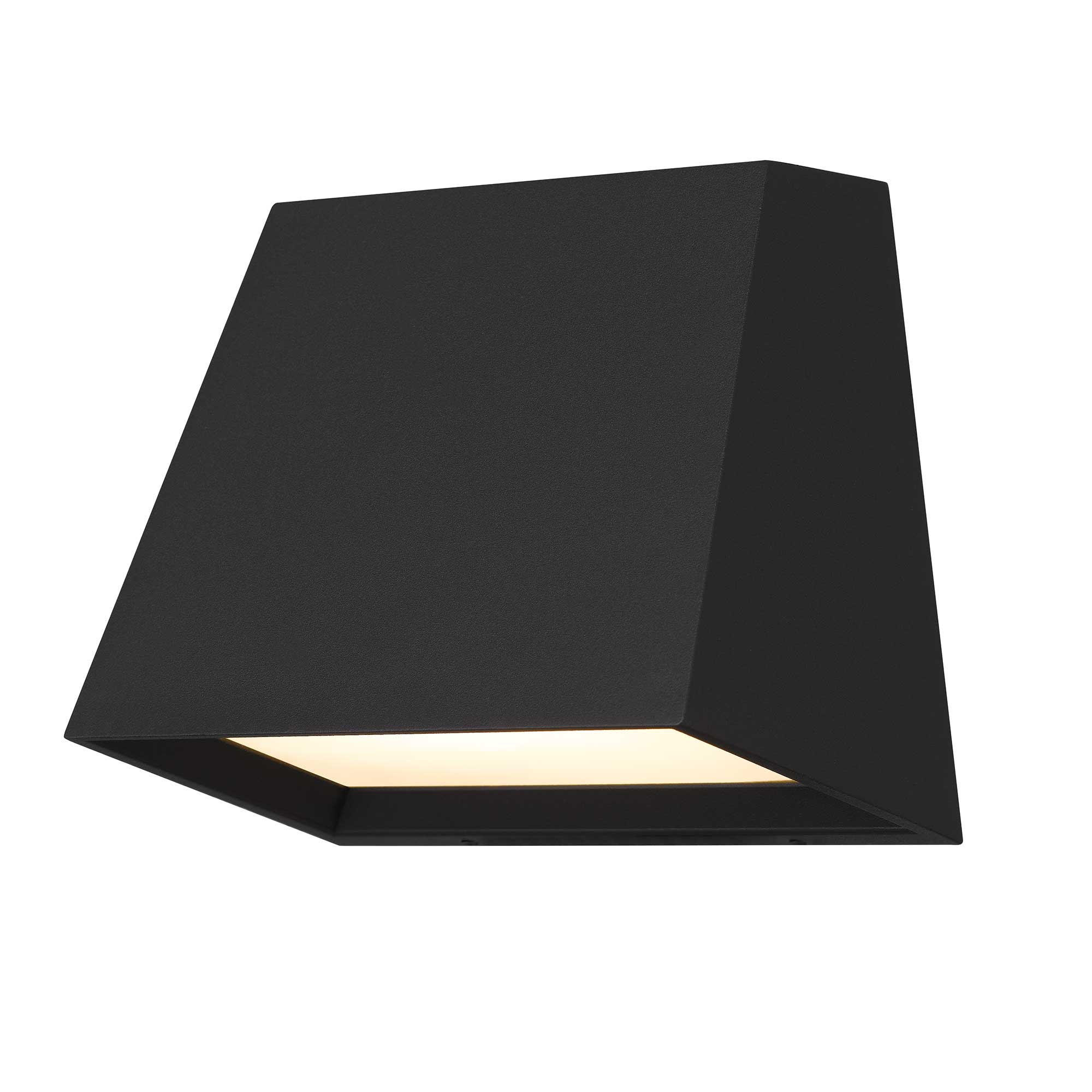 Alteck Fillet 5.25-Inch Black 3-CCT LED Outdoor Wall Light - AW0026-3CCT-W-BK