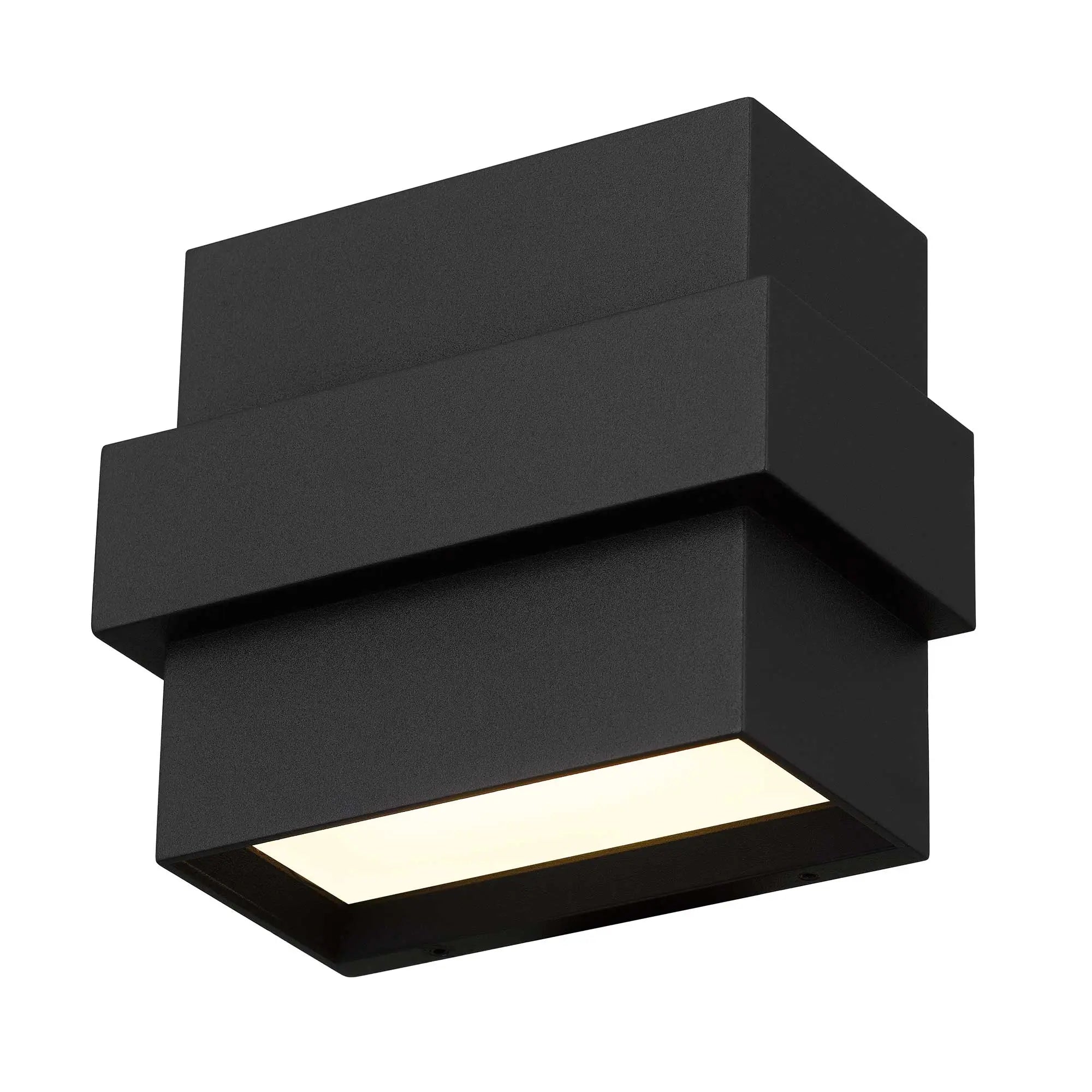 Alteck Summit 5-Inch Black 3-CCT LED Outdoor Wall Light - AW0027-3CCT-W-BK - Product Image 5