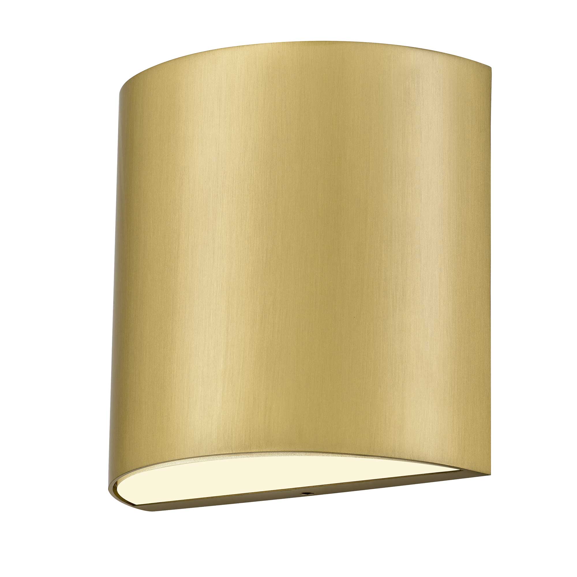 Alteck Veil 4.625-Inch Brushed Brass 3-CCT LED Outdoor Wall Light - AW0028-3CCT-W-BB