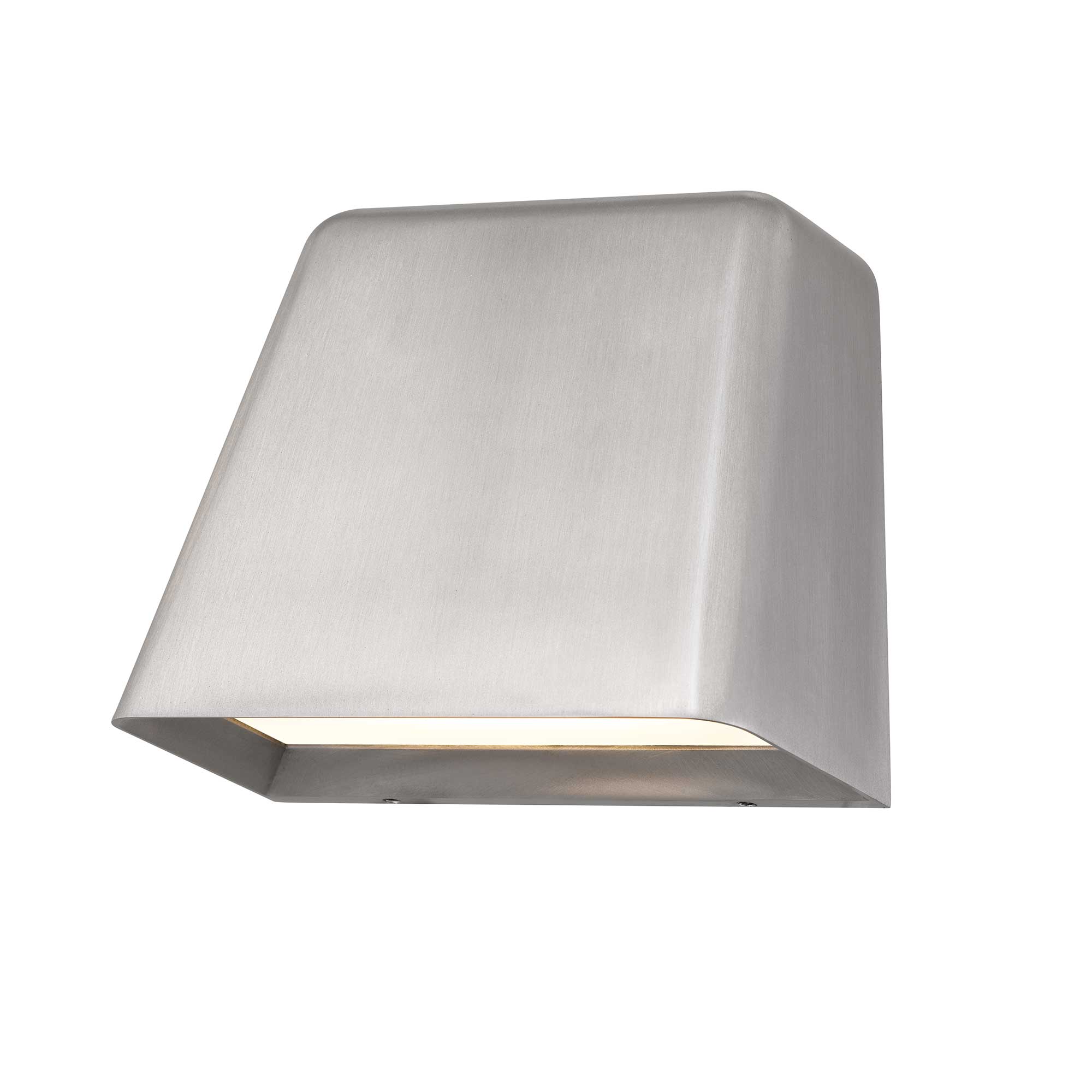 Alteck Bull 4.625-Inch Brushed Aluminum 3-CCT LED Outdoor Wall Light - AW0031-3CCT-W-BA