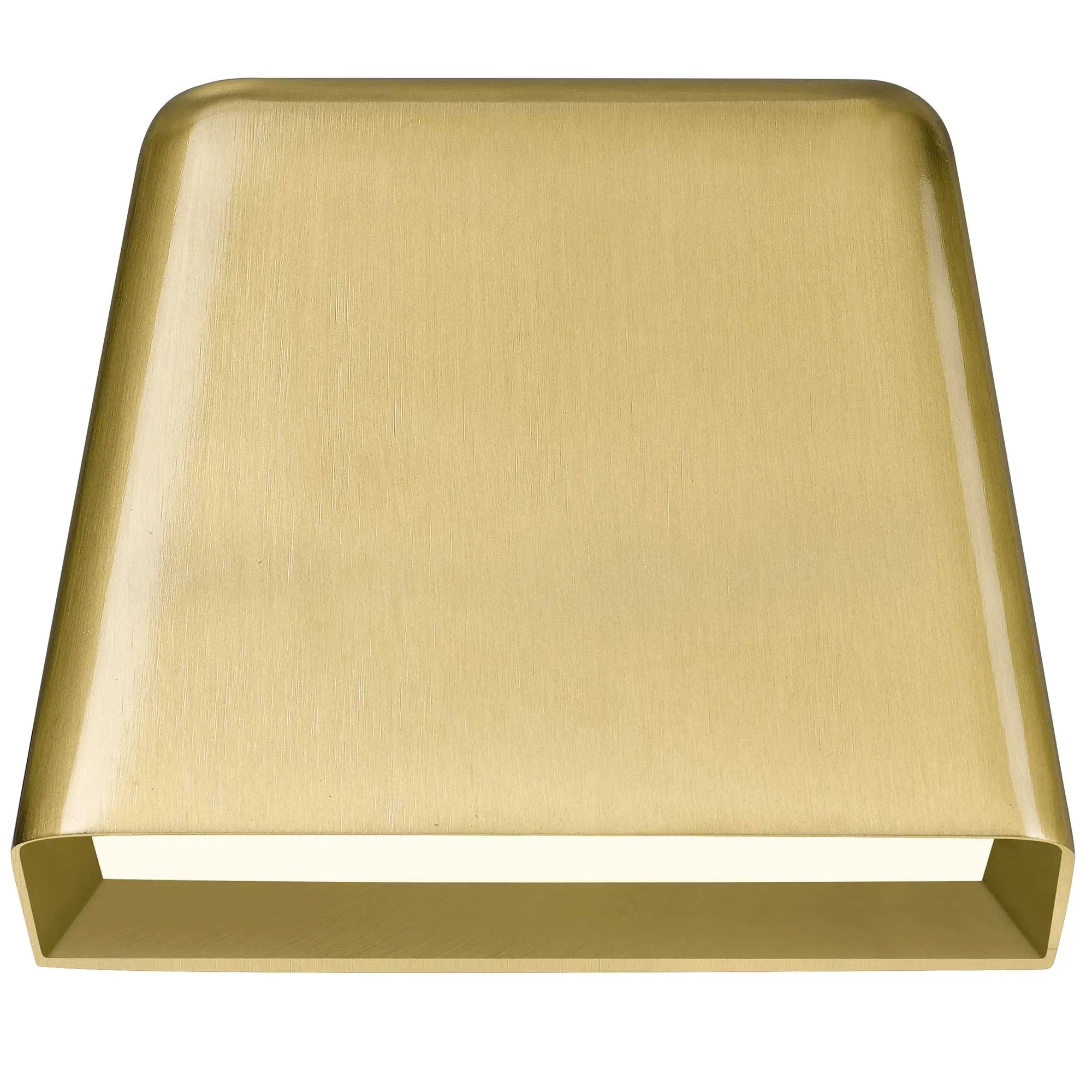 Alteck Bull 4.625-Inch Brushed Brass 3-CCT LED Outdoor Wall Light - AW0031-3CCT-W-BB - Product Image 3