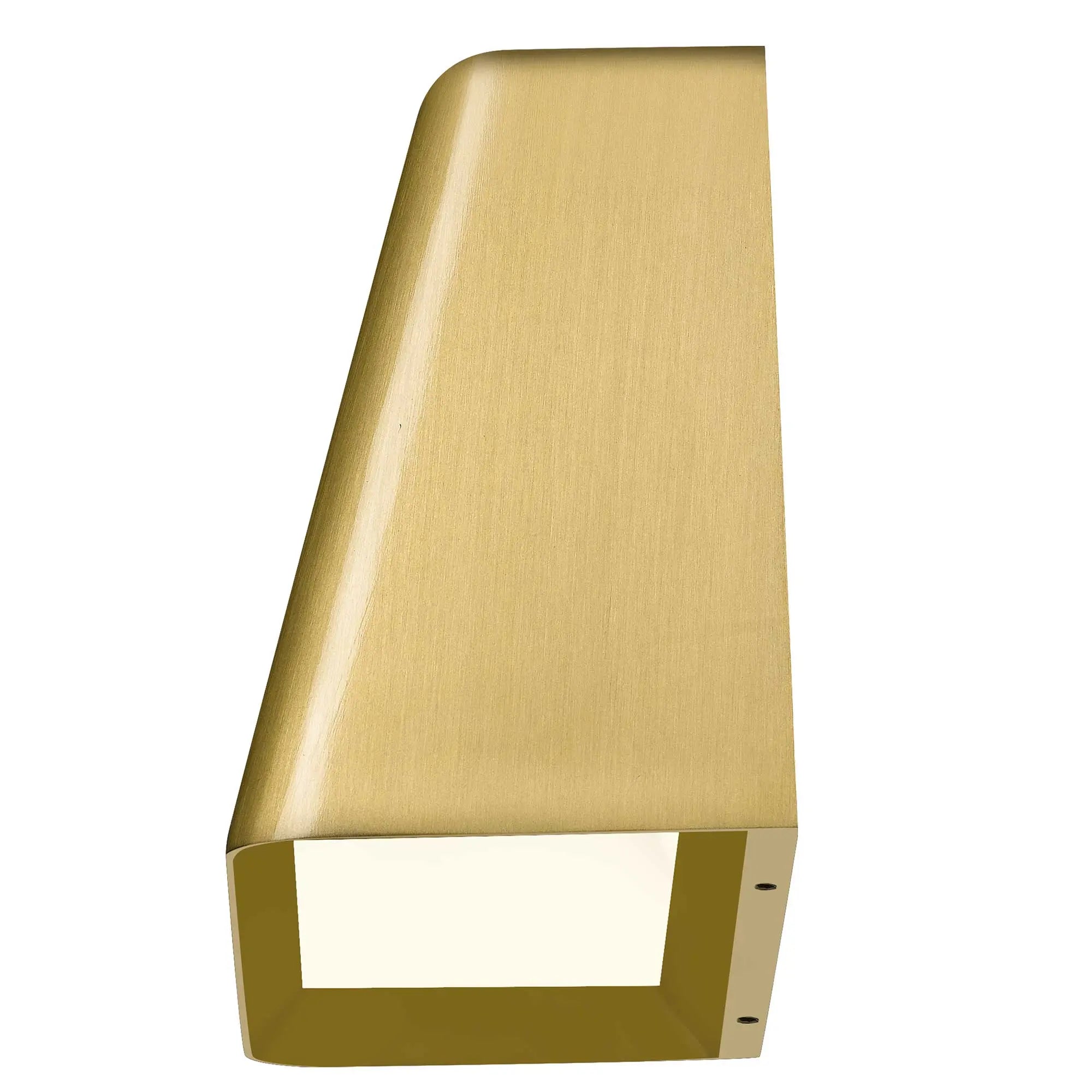 Alteck Bull 4.625-Inch Brushed Brass 3-CCT LED Outdoor Wall Light - AW0031-3CCT-W-BB - Product Image 4