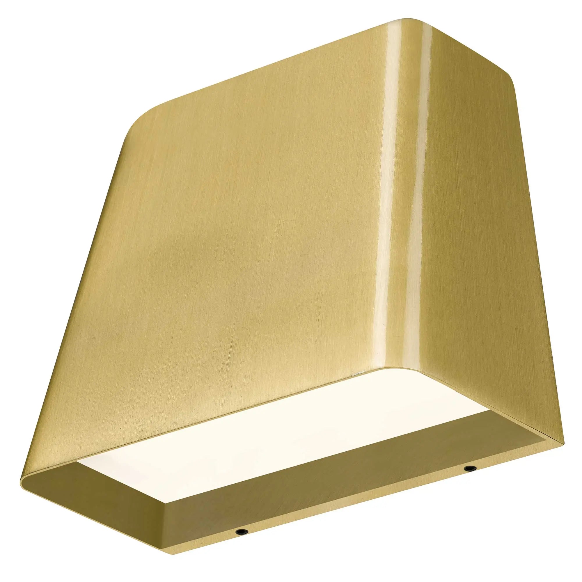Alteck Bull 4.625-Inch Brushed Brass 3-CCT LED Outdoor Wall Light - AW0031-3CCT-W-BB - Product Image 5