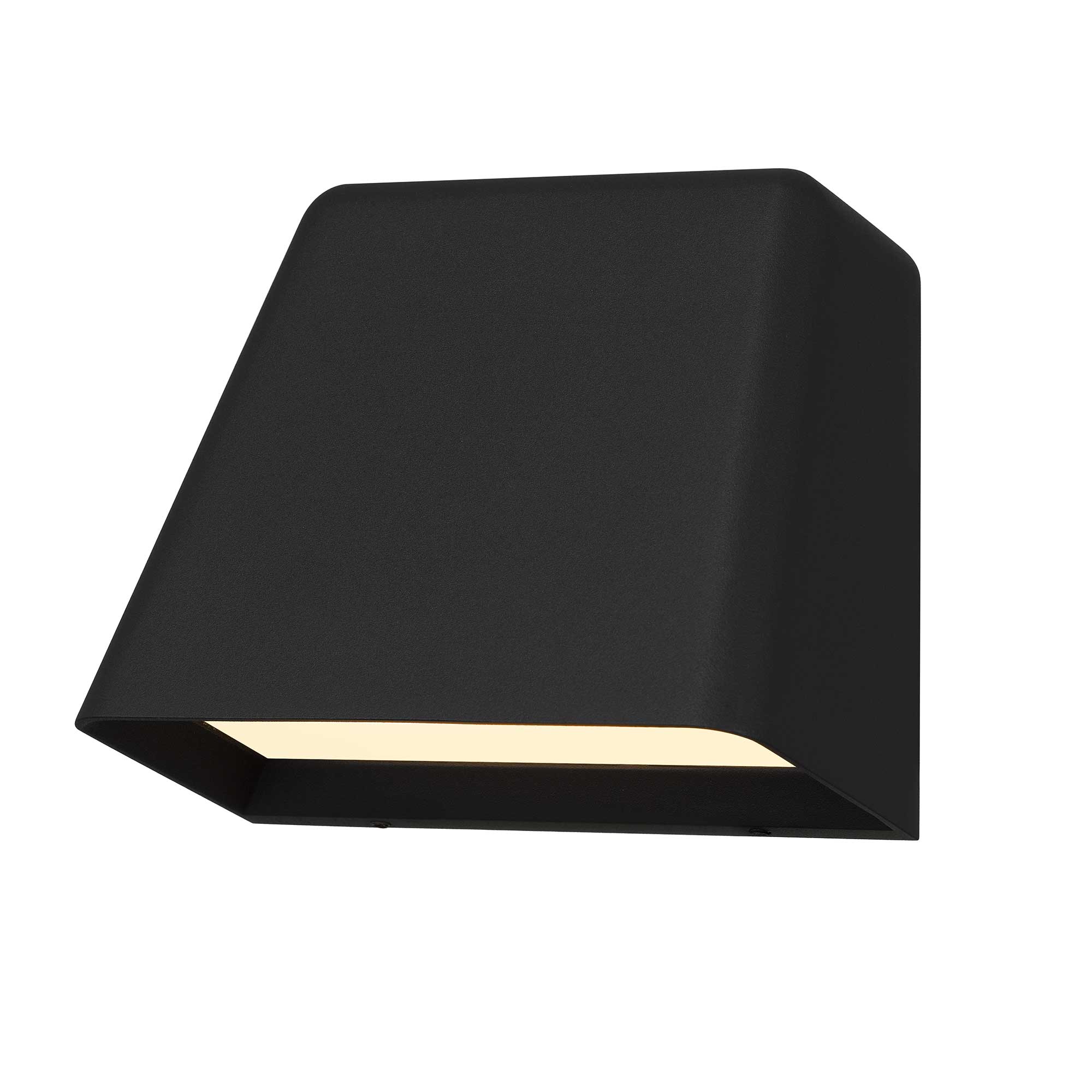 Alteck Bull 4.625-Inch Black 3-CCT LED Outdoor Wall Light - AW0031-3CCT-W-BK