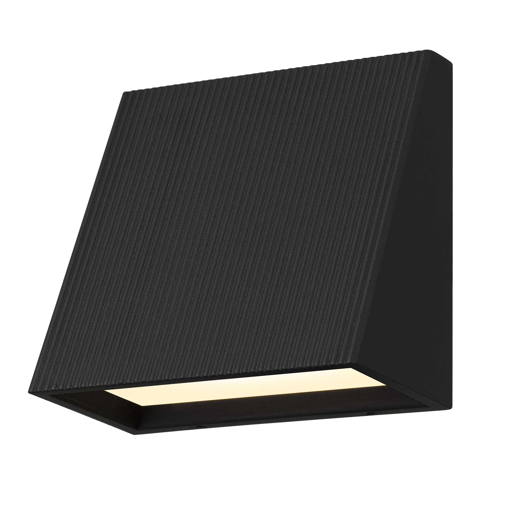 Alteck Slant 5-Inch Black 3-CCT LED Outdoor Wall Light - AW0032-3CCT-W-BK