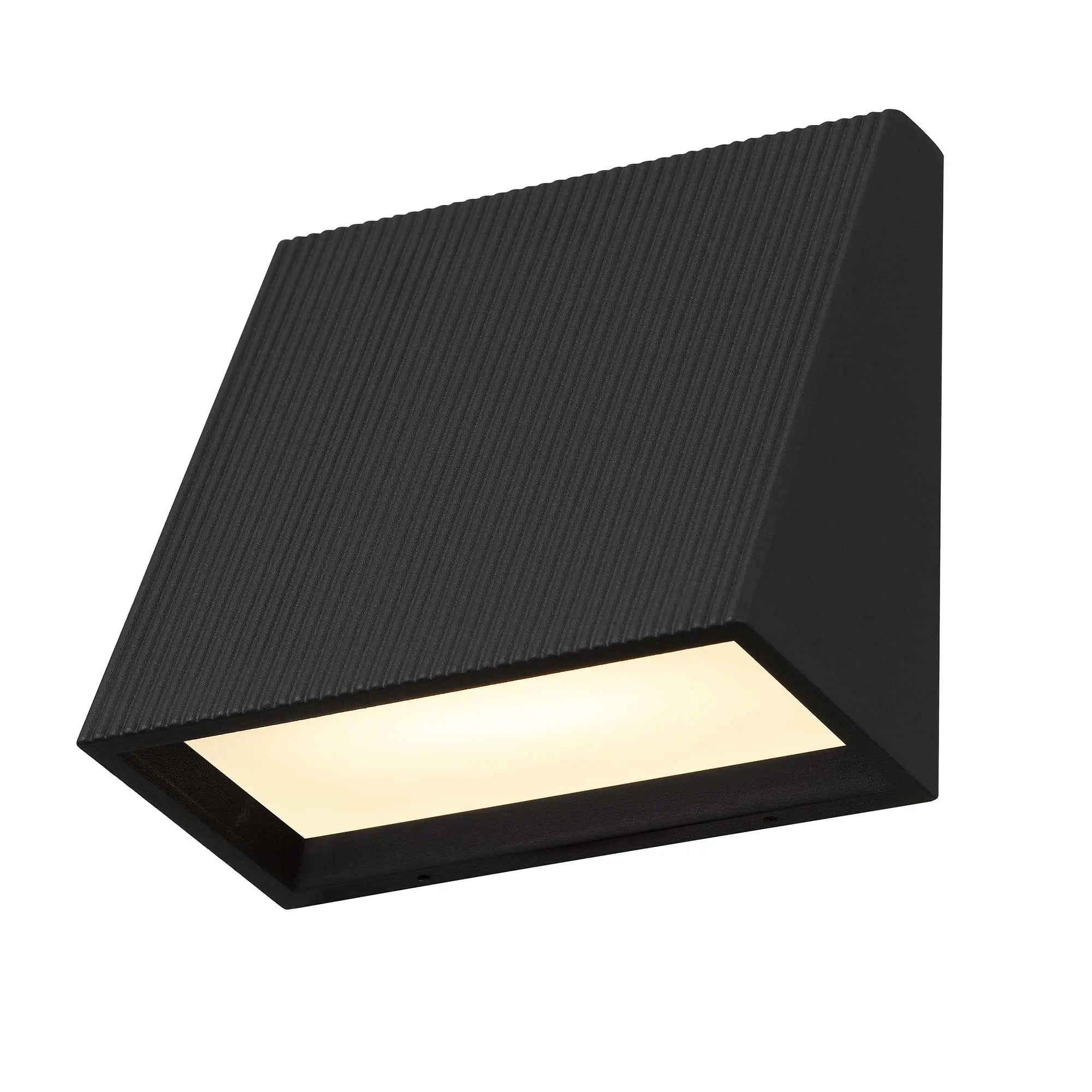 Alteck Slant 5-Inch Black 3-CCT LED Outdoor Wall Light - AW0032-3CCT-W-BK - Product Image 5