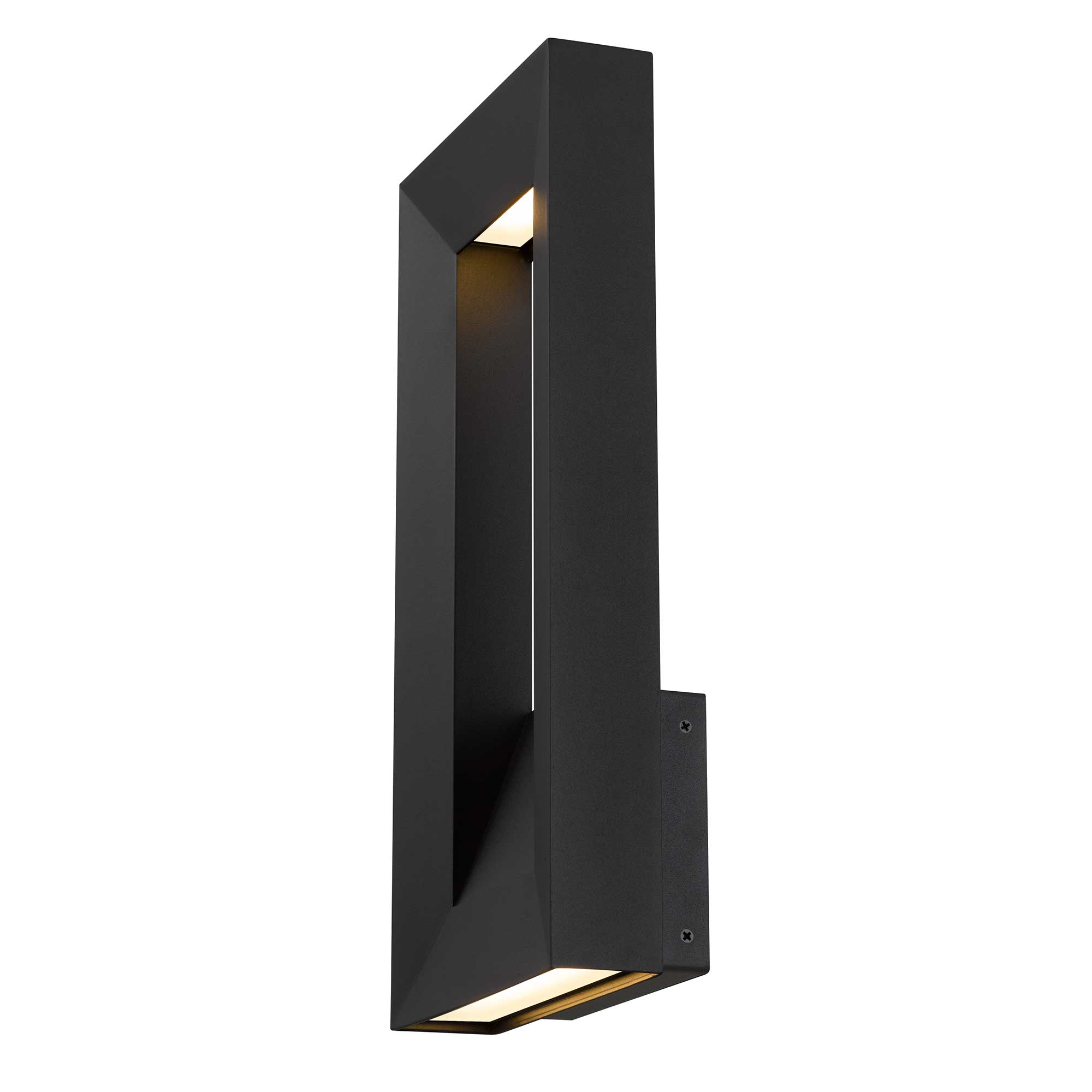 Alteck Paletto 16-Inch Black 3-CCT LED Outdoor Wall Light - AW0033-3CCT-W-BK - Product Image 4
