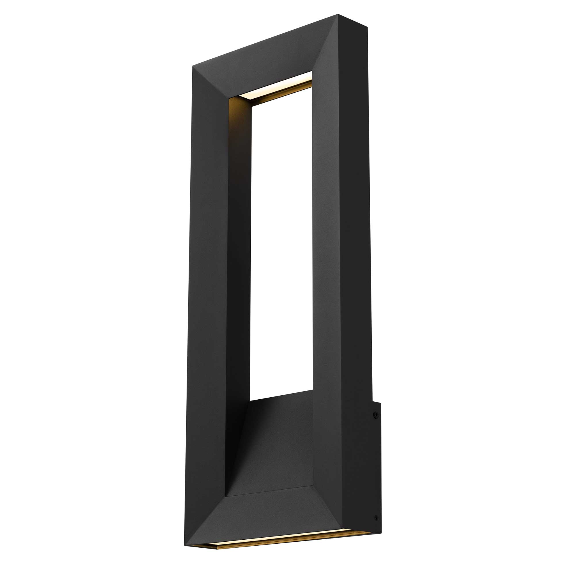Alteck Paletto 22-Inch Black 3-CCT LED Outdoor Wall Light - AW0034-3CCT-W-BK