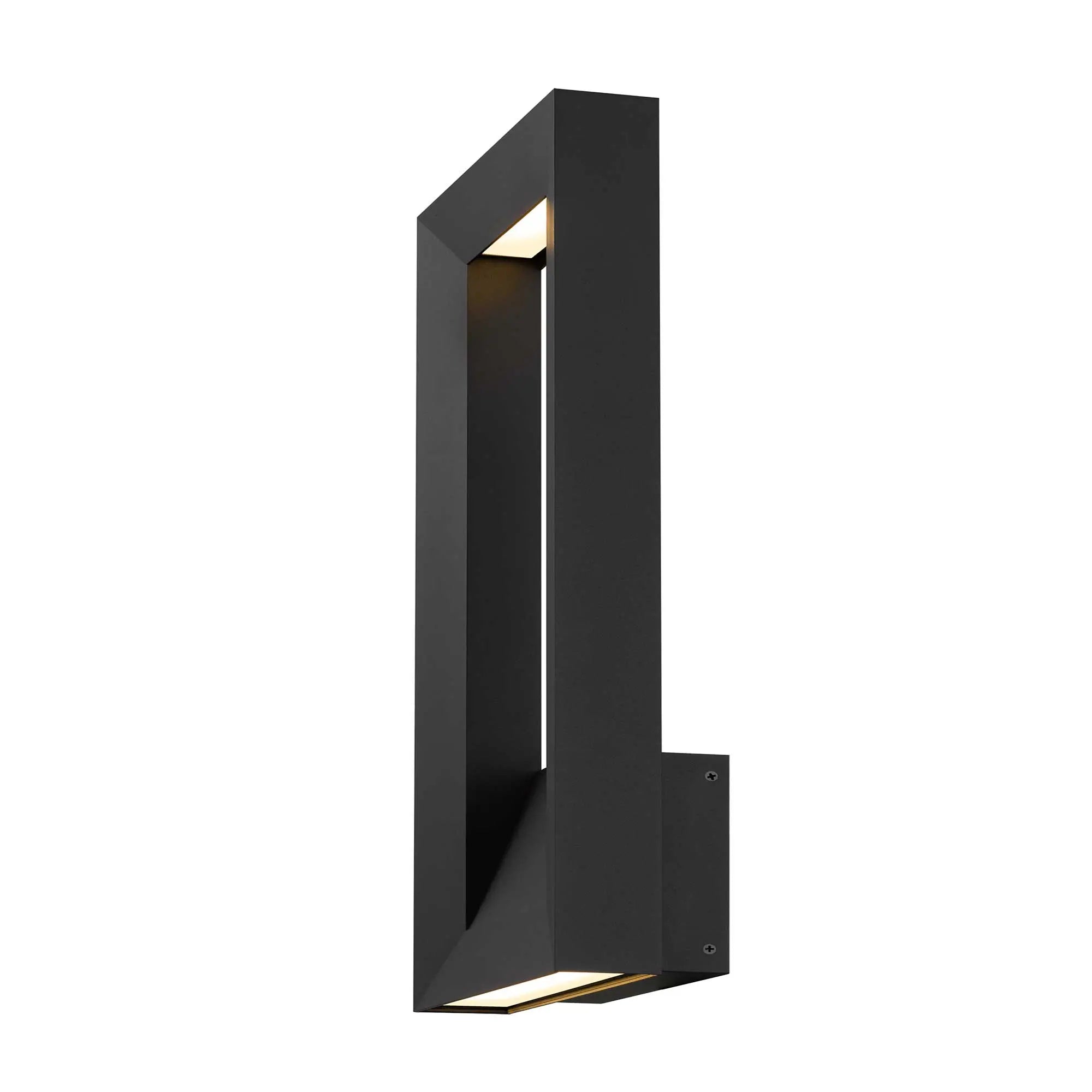 Alteck Paletto 22-Inch Black 3-CCT LED Outdoor Wall Light - AW0034-3CCT-W-BK - Product Image 4