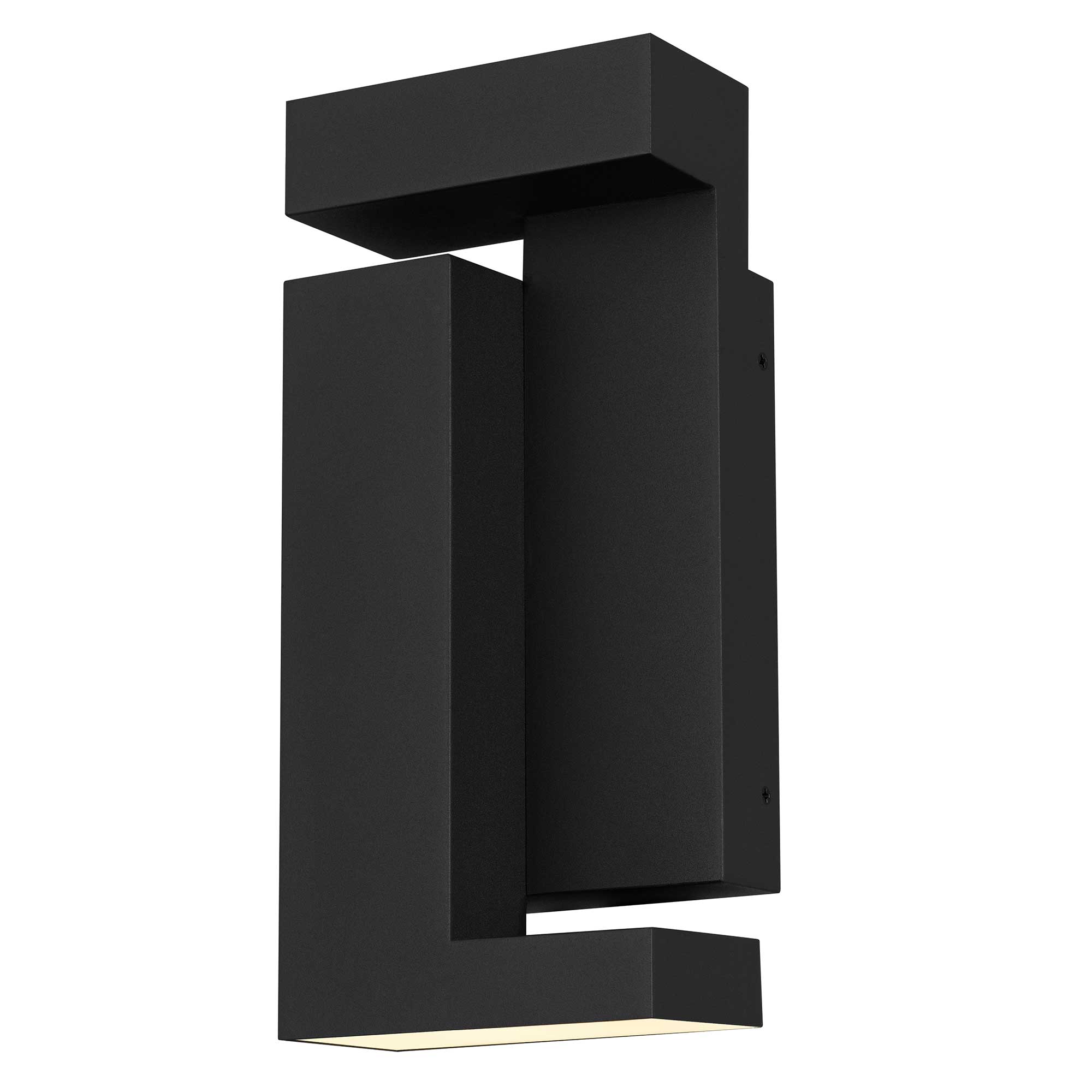 Alteck Dance 11.25-Inch Black 3-CCT LED Outdoor Wall Light - AW0036-3CCT-W-BK