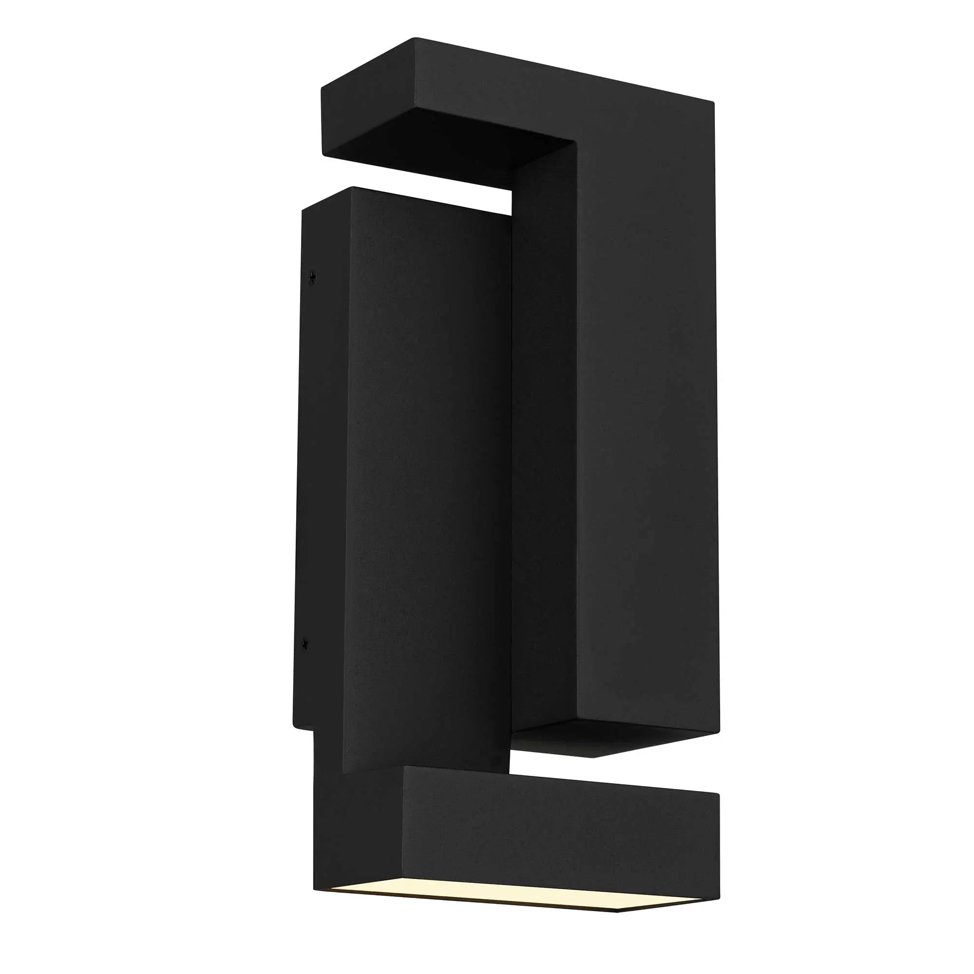 Alteck Dance 11.25-Inch Black 3-CCT LED Outdoor Wall Light - AW0036-3CCT-W-BK - Product Image 5