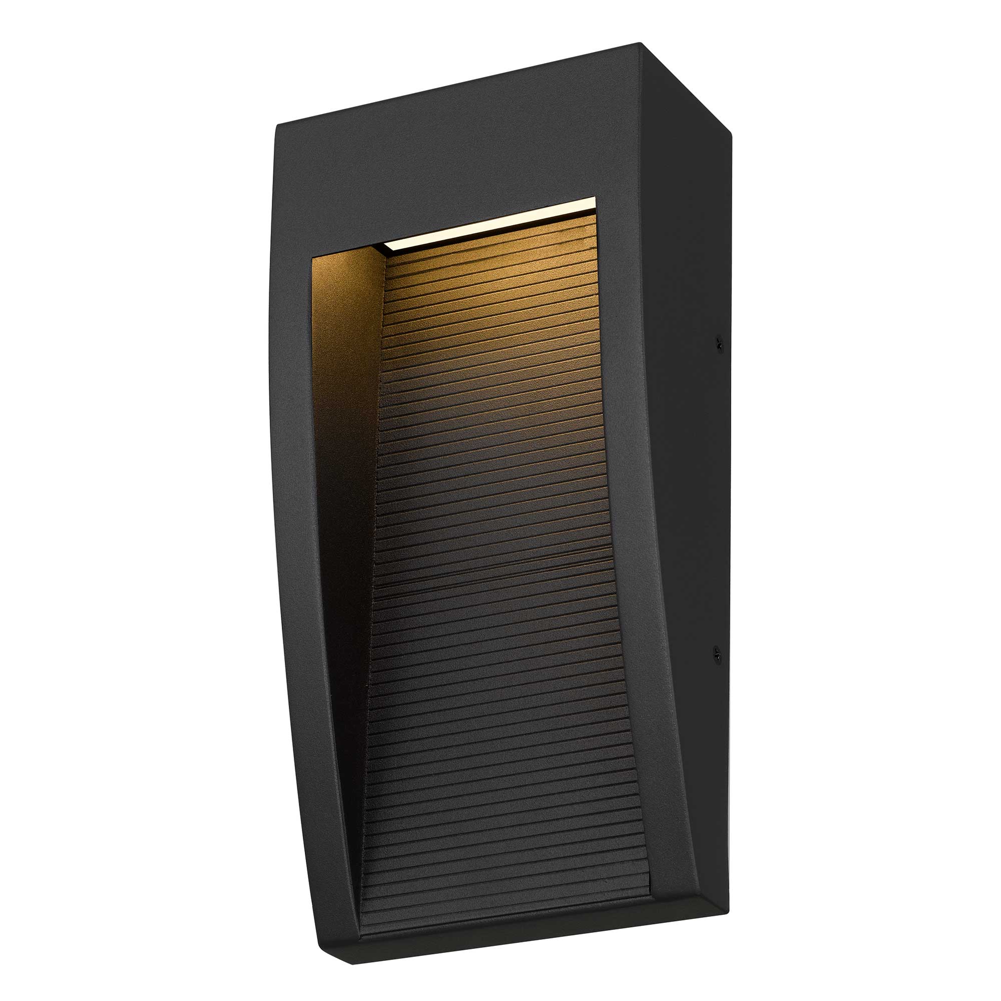 Alteck Taper 10-Inch Black 3-CCT LED Outdoor Wall Light - AW0038-3CCT-W-BK