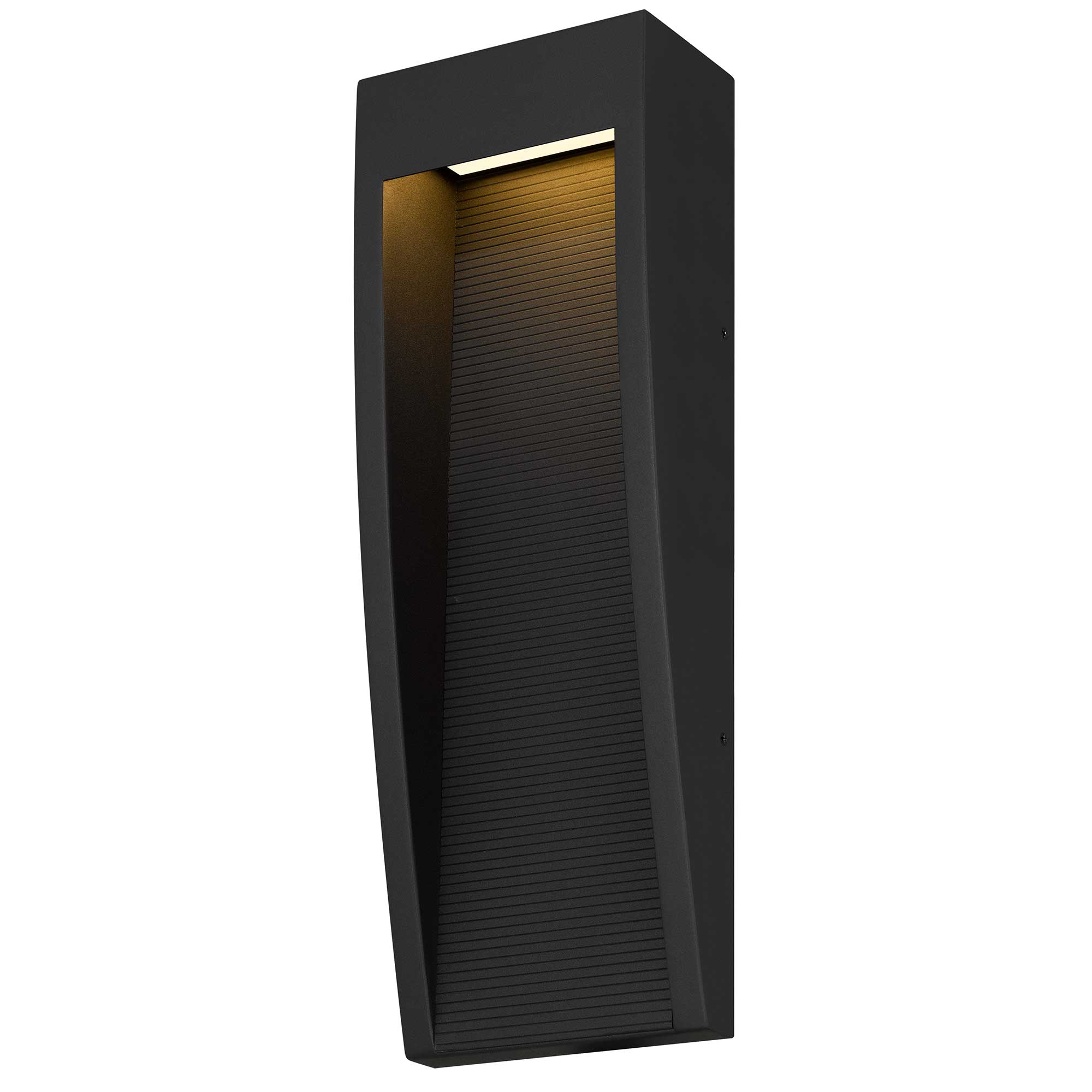 Alteck Taper 16-Inch Black 3-CCT LED Outdoor Wall Light - AW0039-3CCT-W-BK