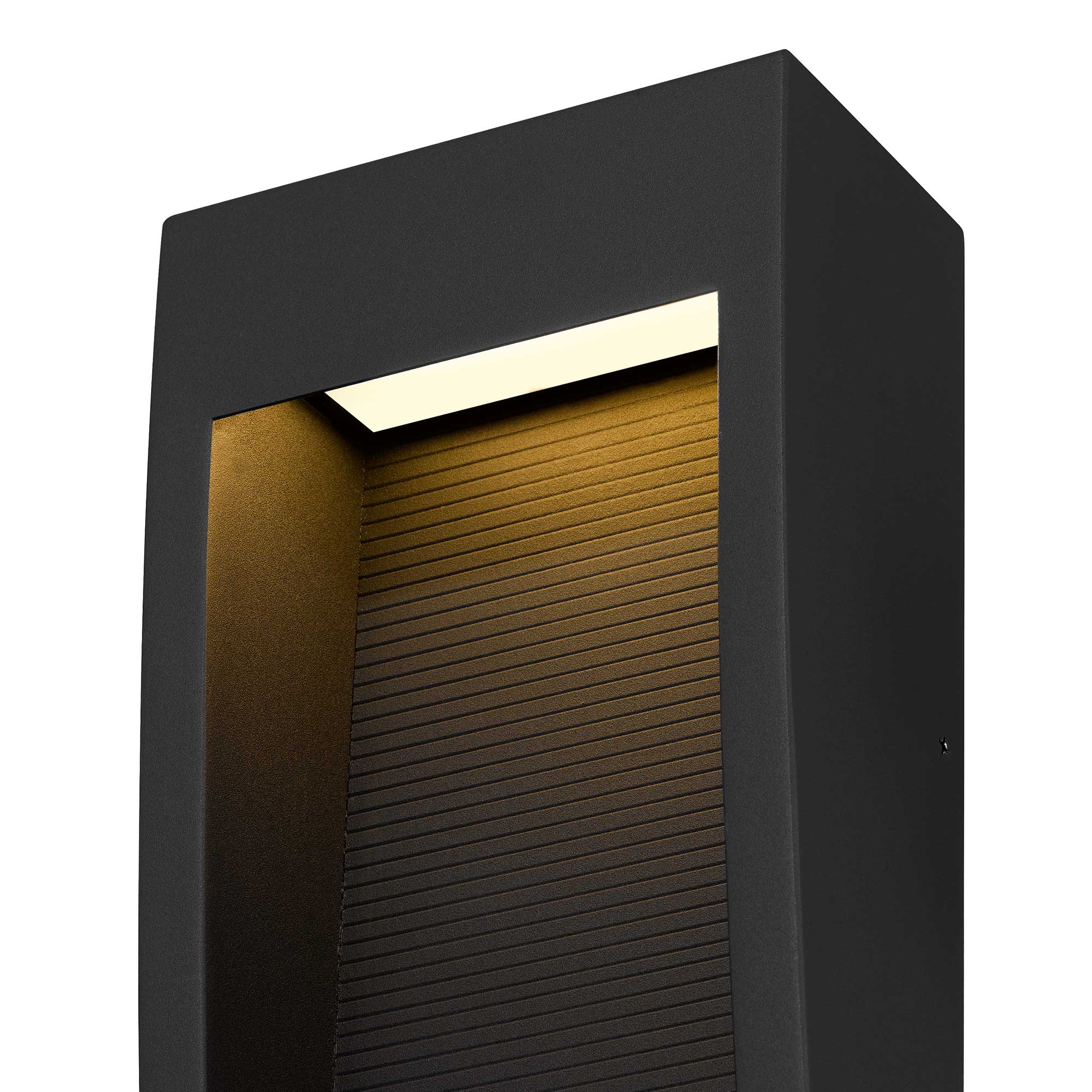Alteck Taper 16-Inch Black 3-CCT LED Outdoor Wall Light - AW0039-3CCT-W-BK - Product Image 5