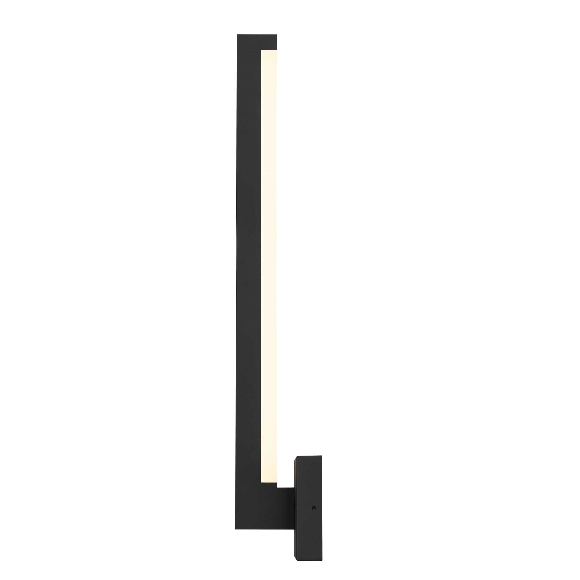 Alteck Lana 24-Inch Black 3-CCT LED Outdoor Wall Light - AW0041-3CCT-W-BK - Product Image 4