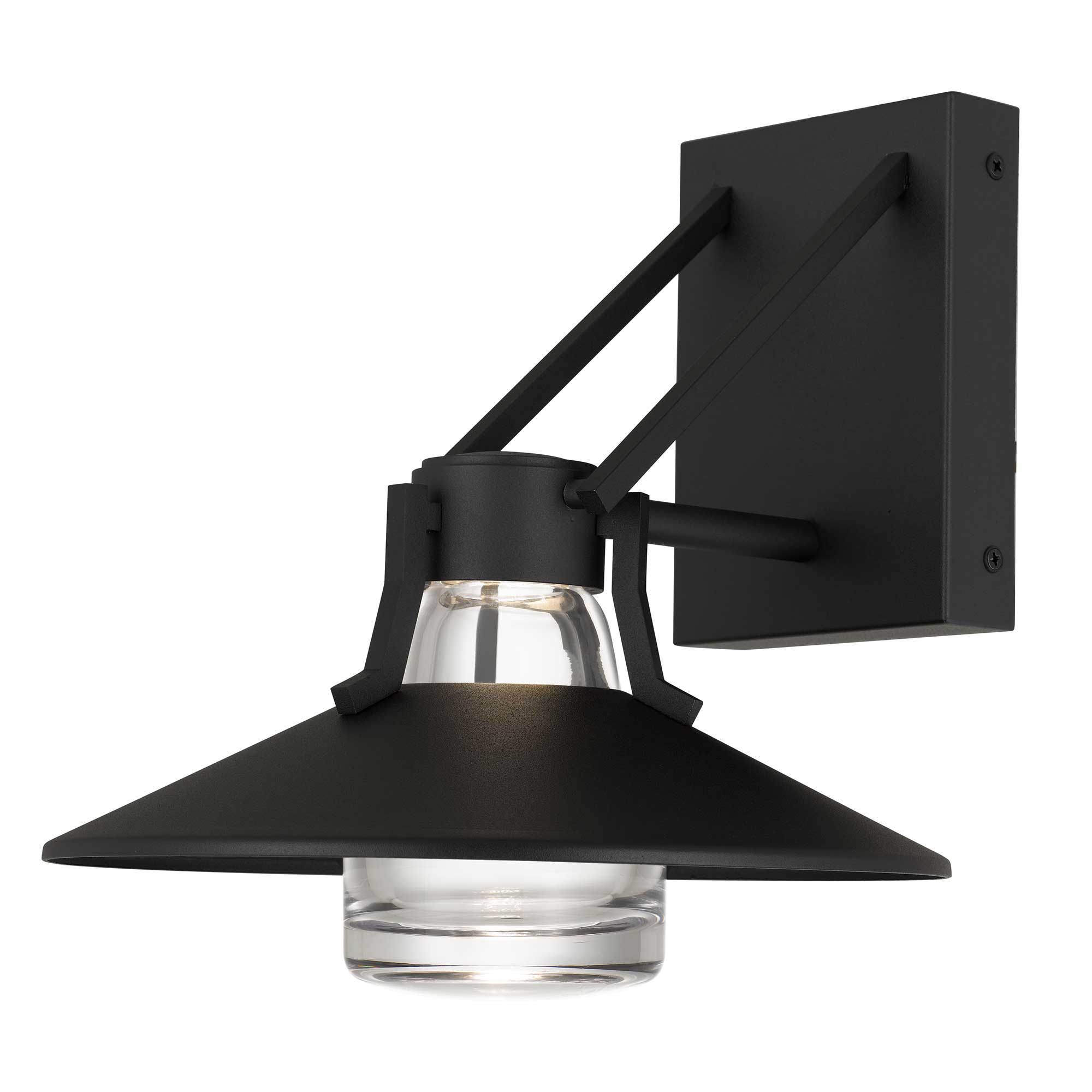 Alteck Radiant 10.5-Inch Black 3-CCT LED Outdoor Wall Light - AW0044-3CCT-W-BK