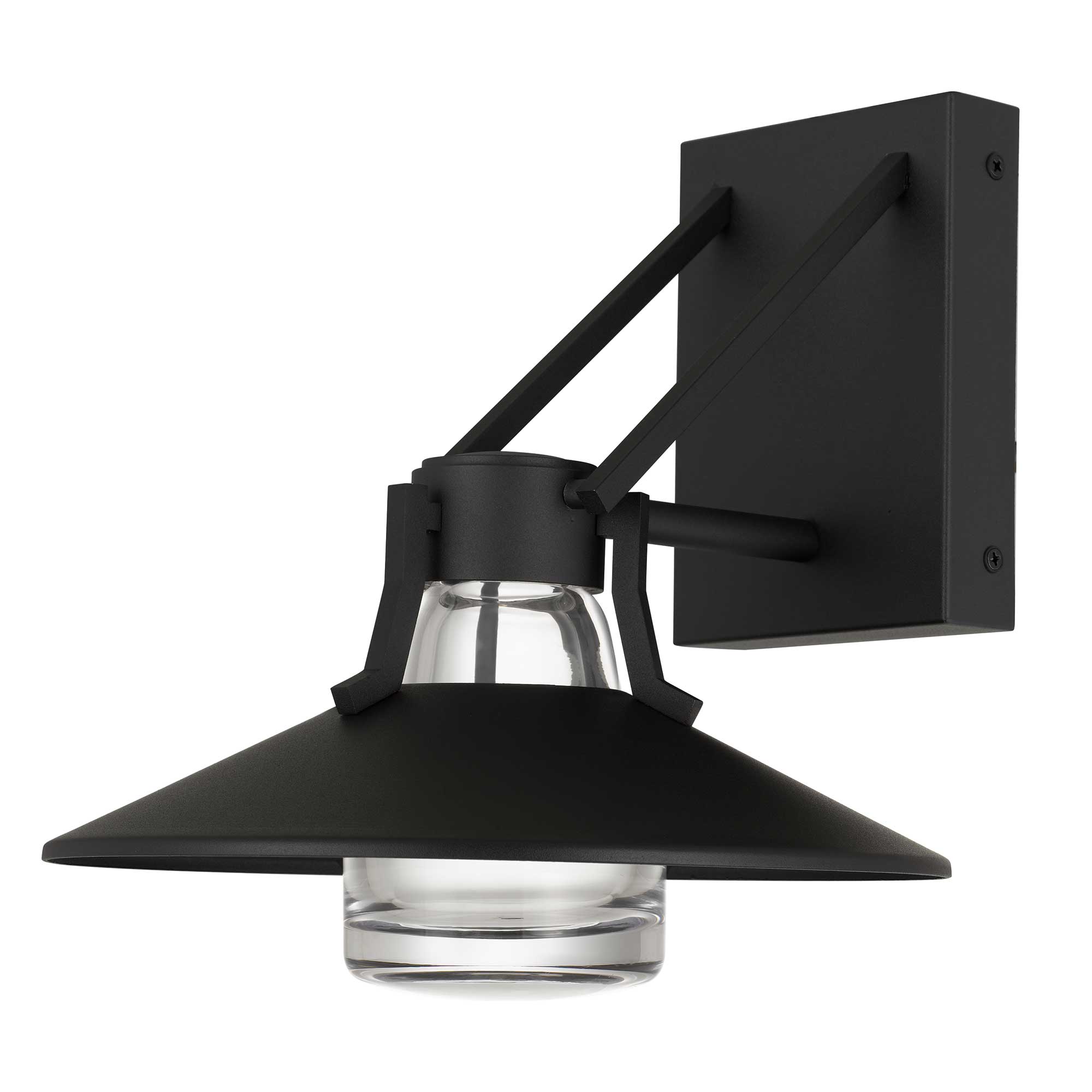Alteck Radiant 10.5-Inch Black 3-CCT LED Outdoor Wall Light - AW0044-3CCT-W-BK - Product Image 2