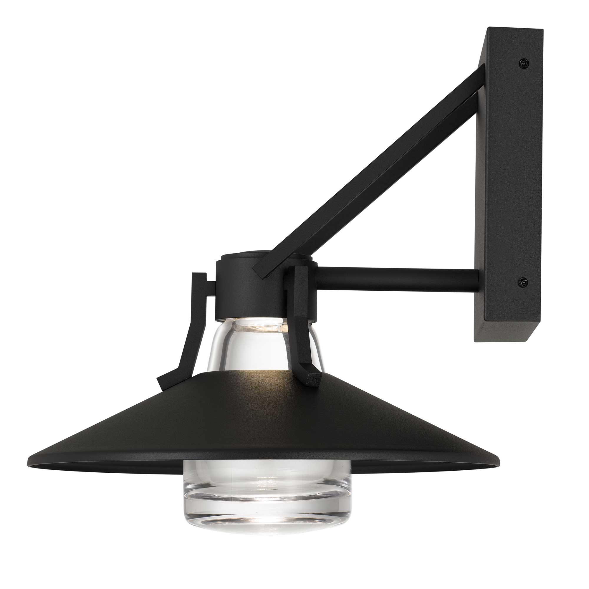 Alteck Radiant 10.5-Inch Black 3-CCT LED Outdoor Wall Light - AW0044-3CCT-W-BK - Product Image 4