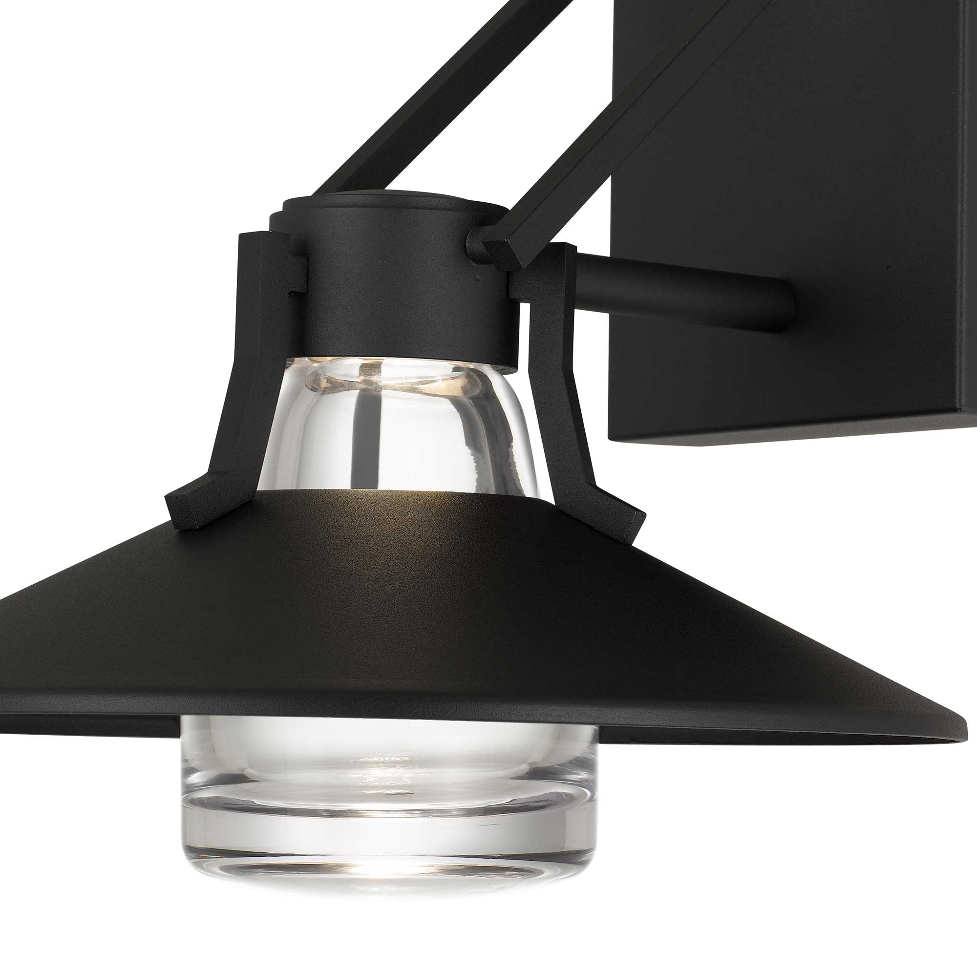 Alteck Radiant 10.5-Inch Black 3-CCT LED Outdoor Wall Light - AW0044-3CCT-W-BK - Product Image 5