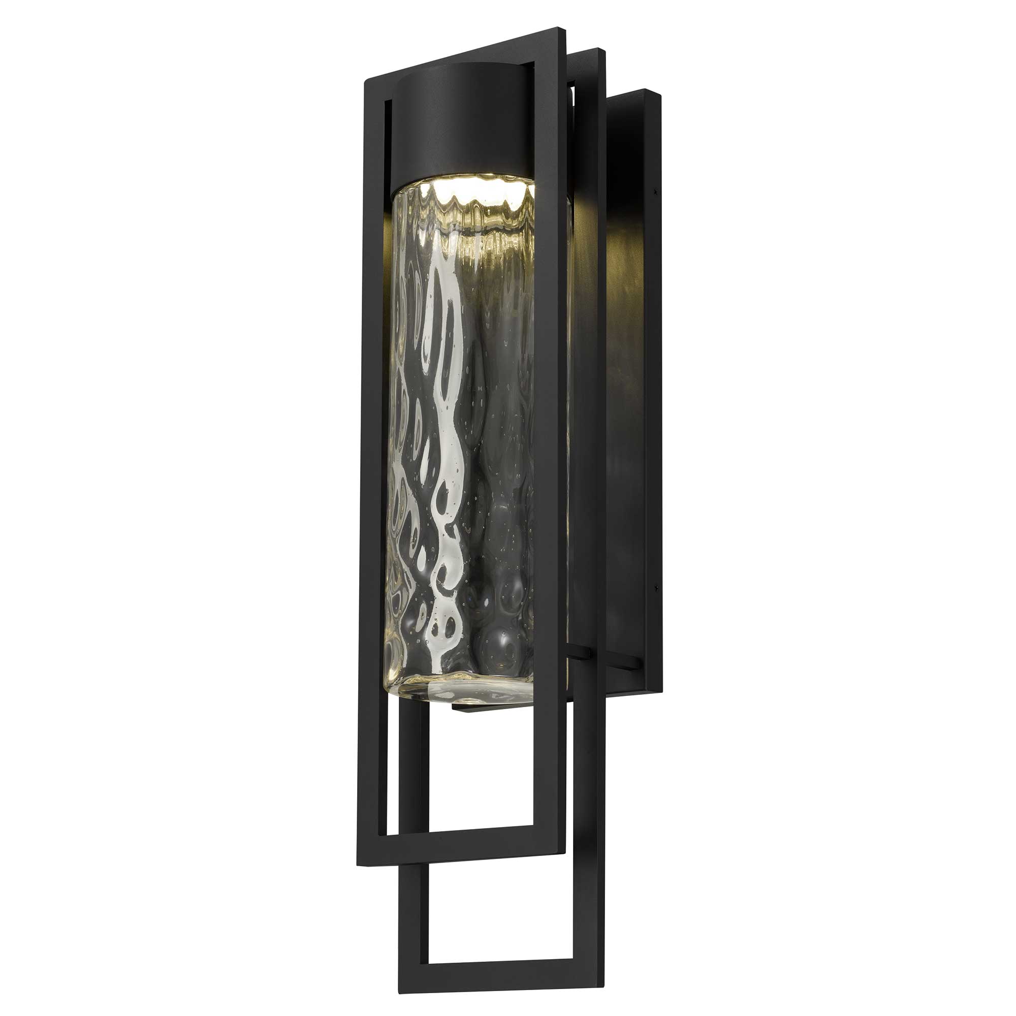 Alteck 2 Step 25-Inch Black 3-CCT LED Outdoor Wall Light - AW0052-3CCT-W-BK