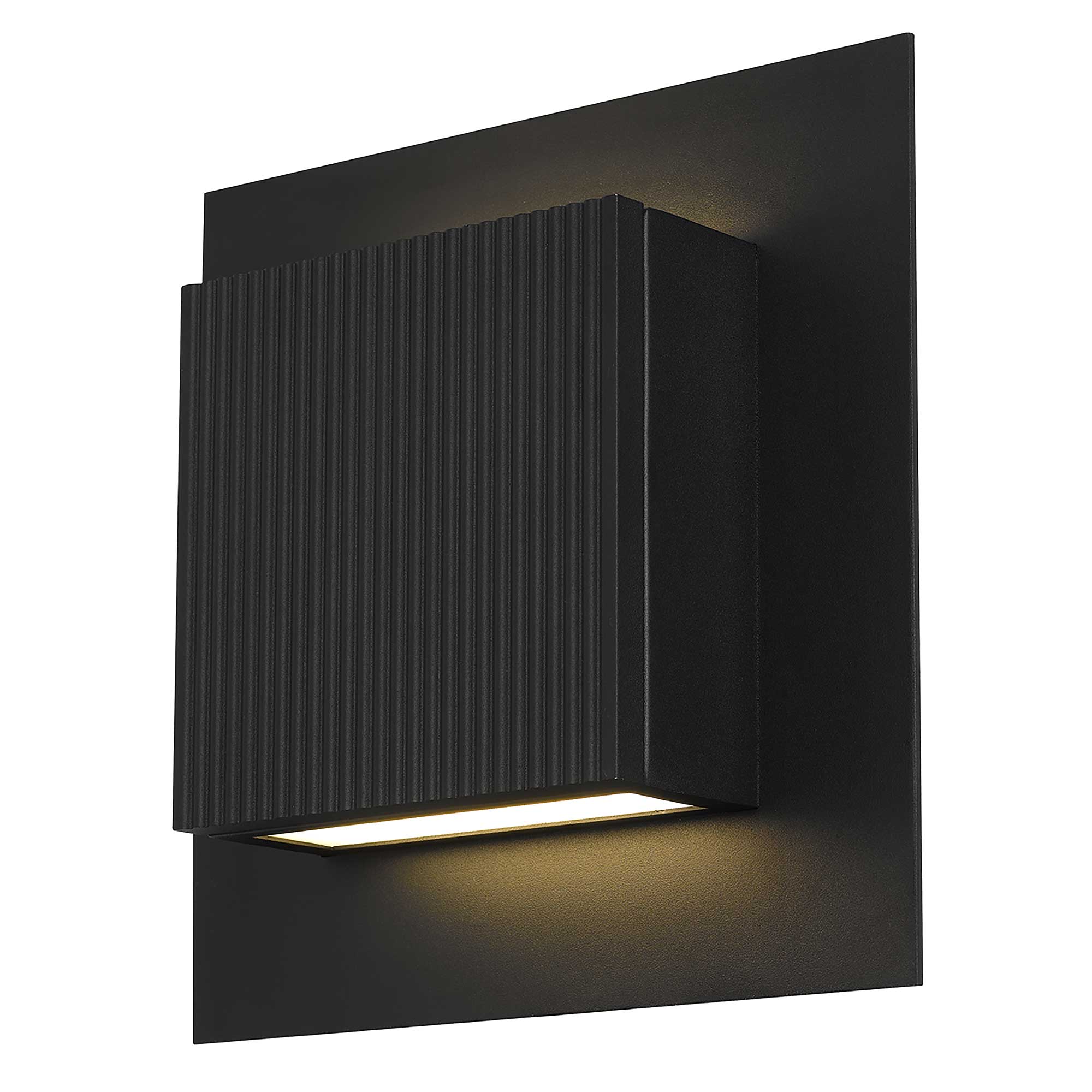Alteck Miami 10.25-Inch Black 3-CCT LED Outdoor Wall Light - AW0059-3CCT-W-BK