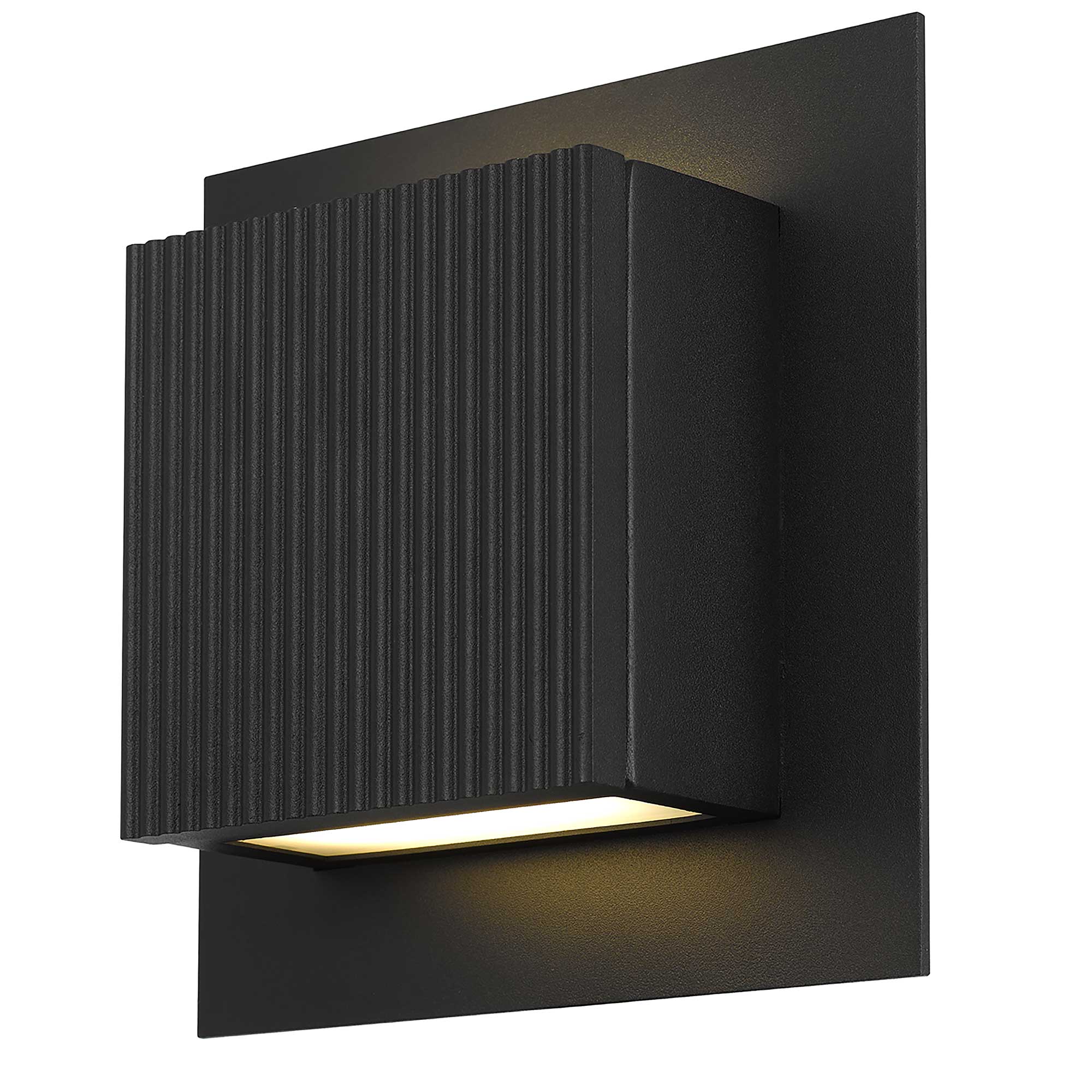 Alteck Miami 8-Inch Black 3-CCT LED Outdoor Wall Light - AW0060-3CCT-W-BK