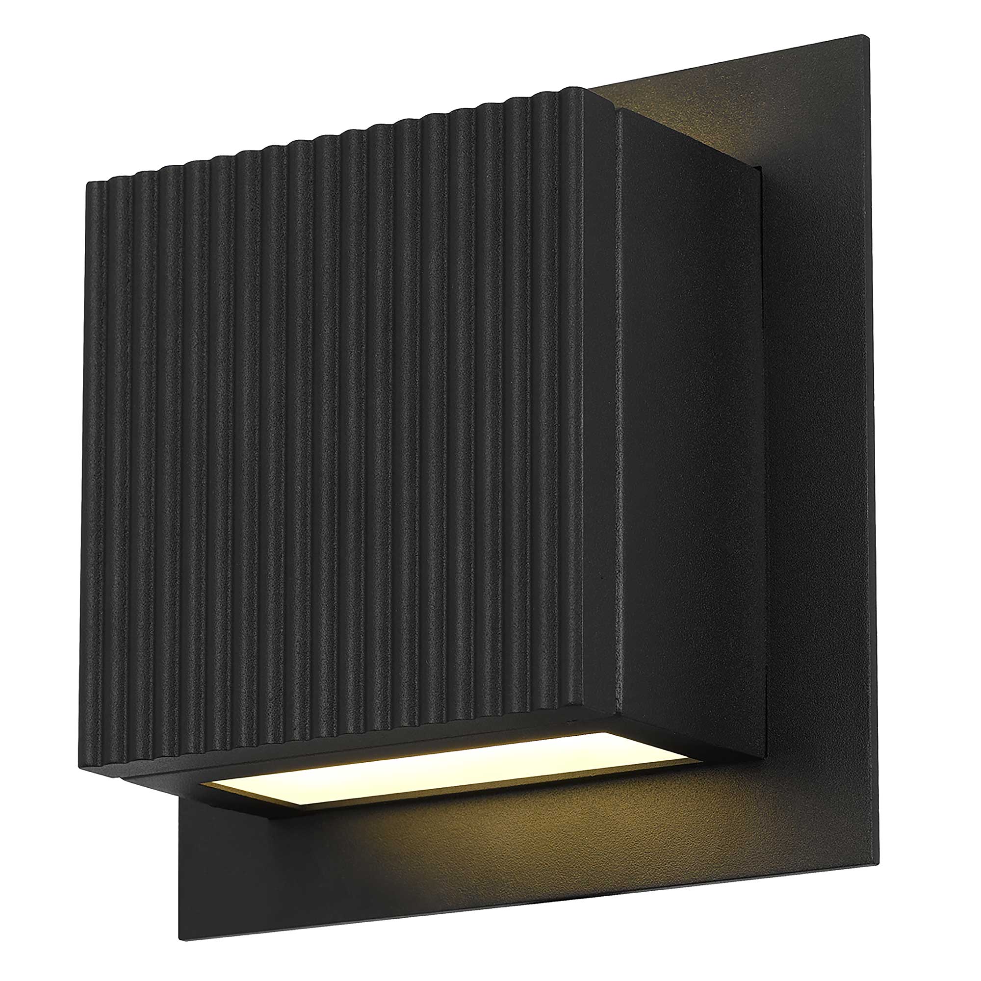 Alteck Miami 6.25-Inch Black 3-CCT LED Outdoor Wall Light - AW0061-3CCT-W-BK