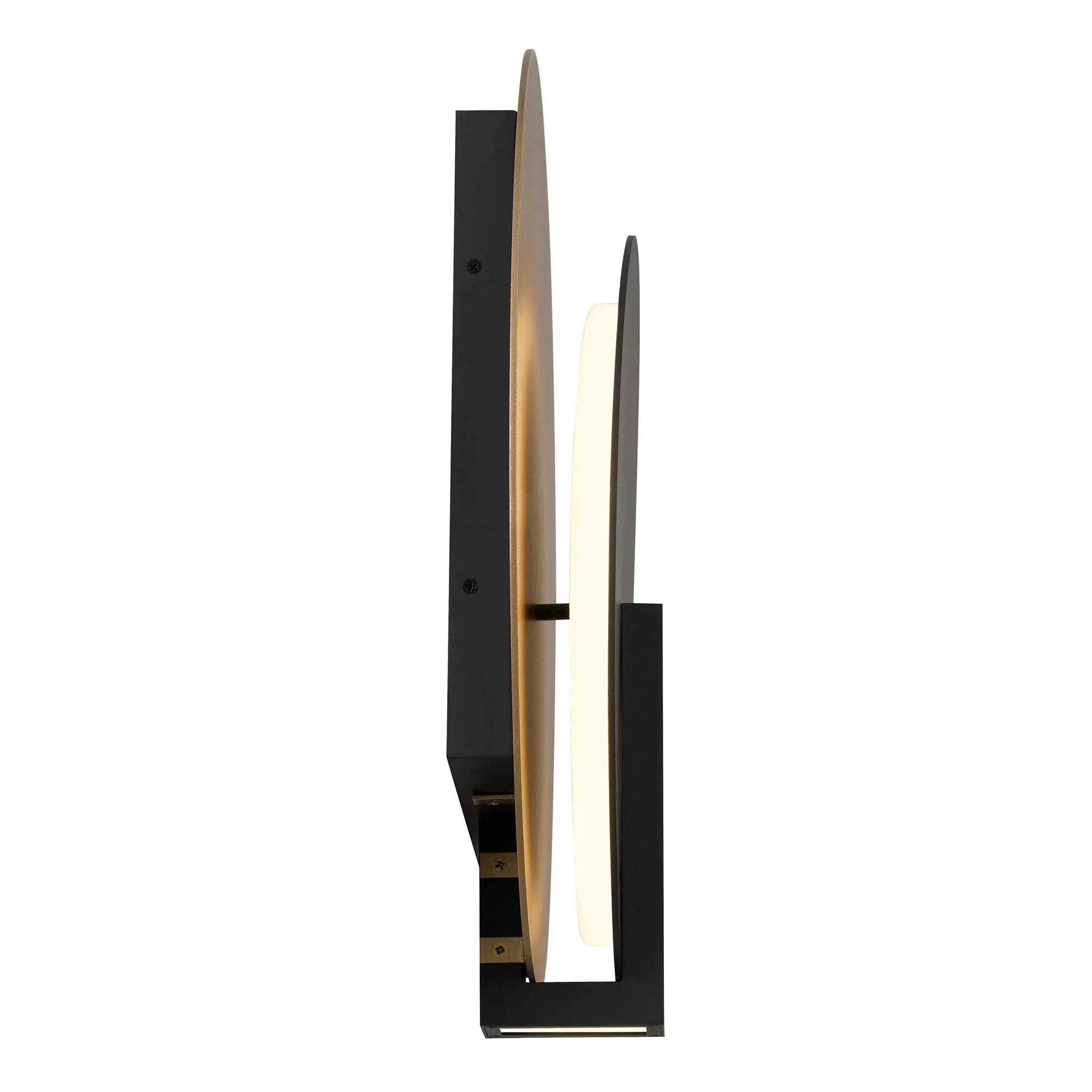 Alteck Eclipse 18.75-Inch Black 3-CCT LED Outdoor Wall Light - AW0090-3CCT-W-BK/PB - Product Image 4