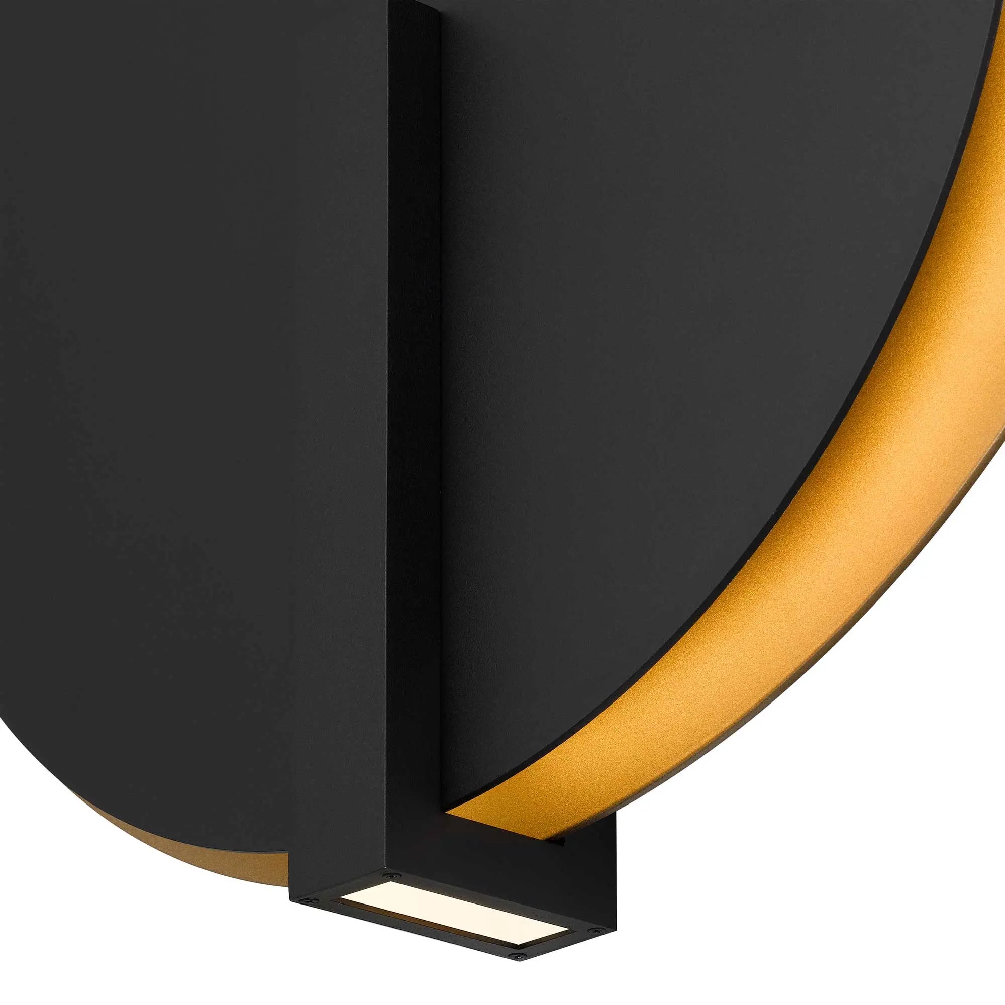 Alteck Eclipse 24.75-Inch Black 3-CCT LED Outdoor Wall Light - AW0091-3CCT-W-BK/PB - Product Image 5