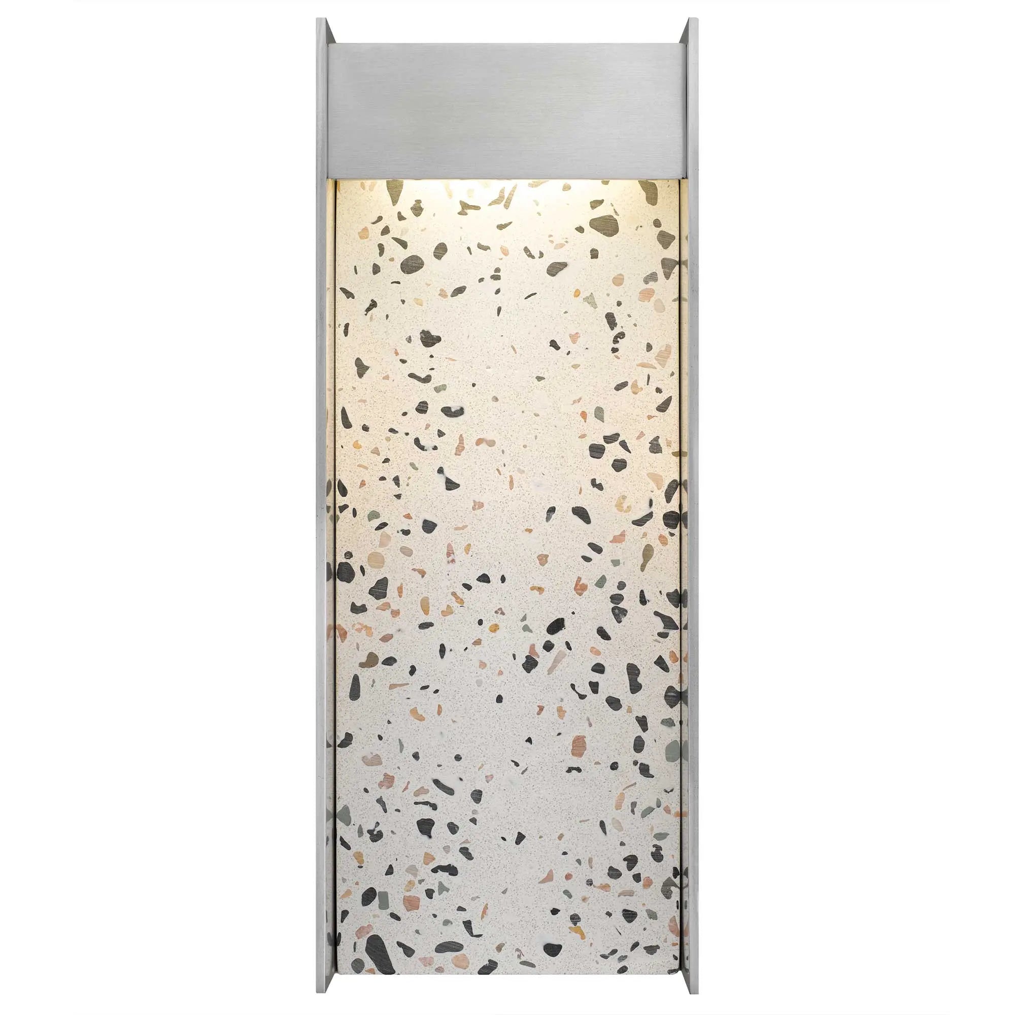 Alteck Terrazzo 14-Inch Brushed Aluminum 3-CCT LED Outdoor Wall Light - AW0095-3CCT-W-BA - Product Image 3